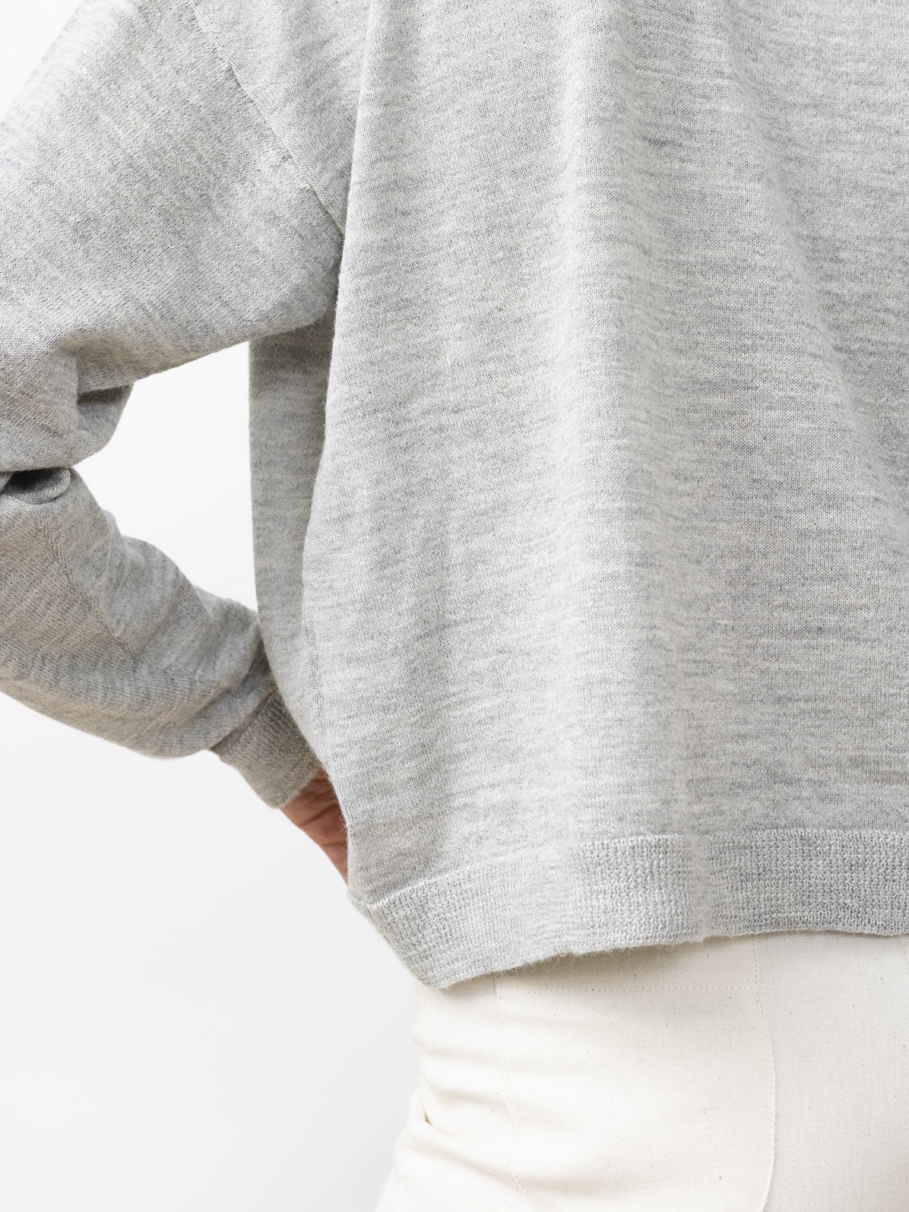 Pullover Arvo Sweater light grey Jungle Folk
