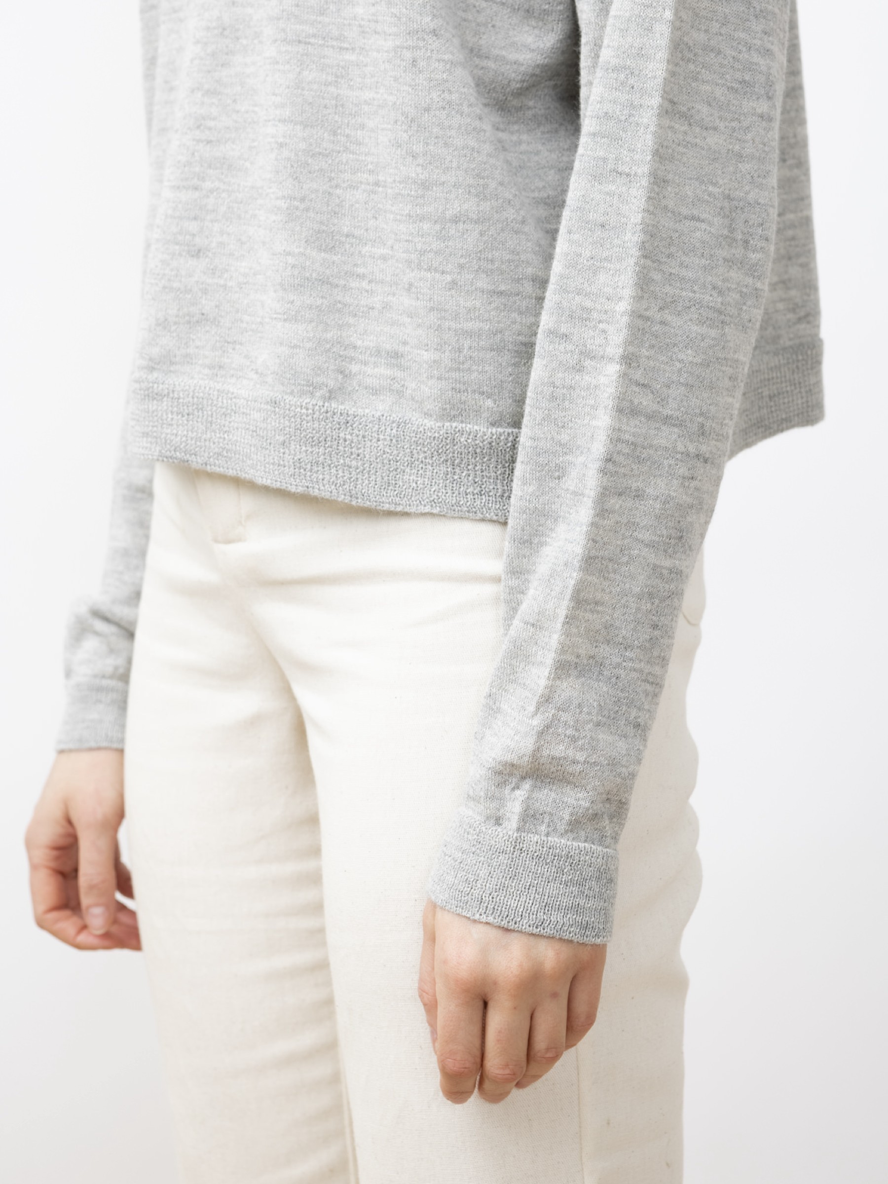 Pullover Arvo Sweater light grey Jungle Folk
