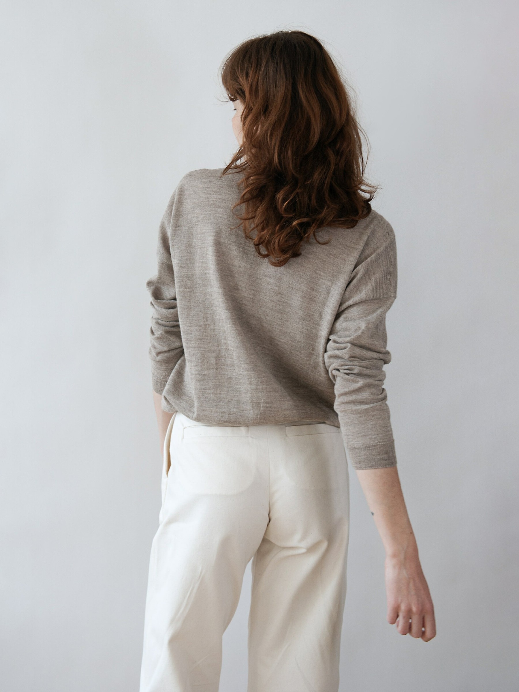 Pullover Arvo Sweater greige Jungle Folk