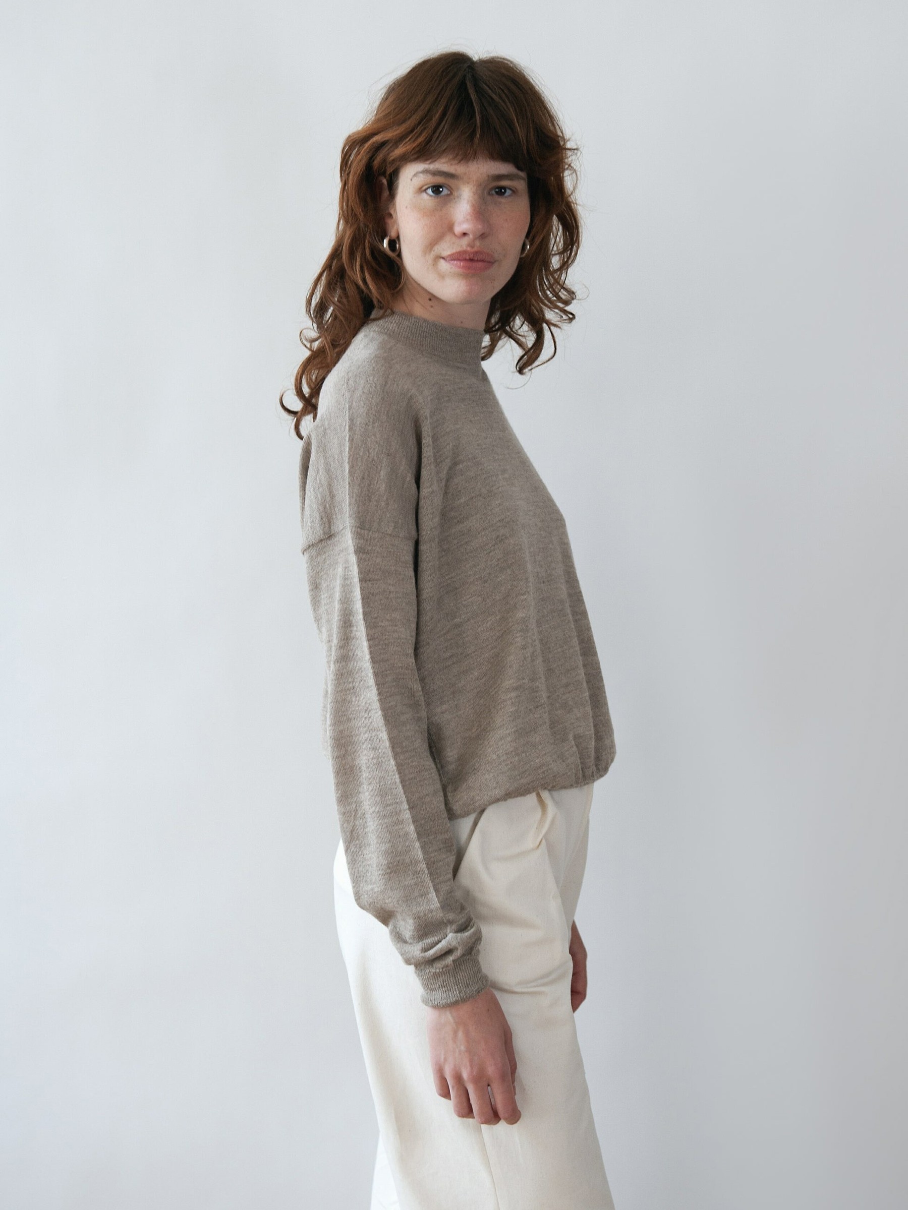 Pullover Arvo Sweater greige Jungle Folk