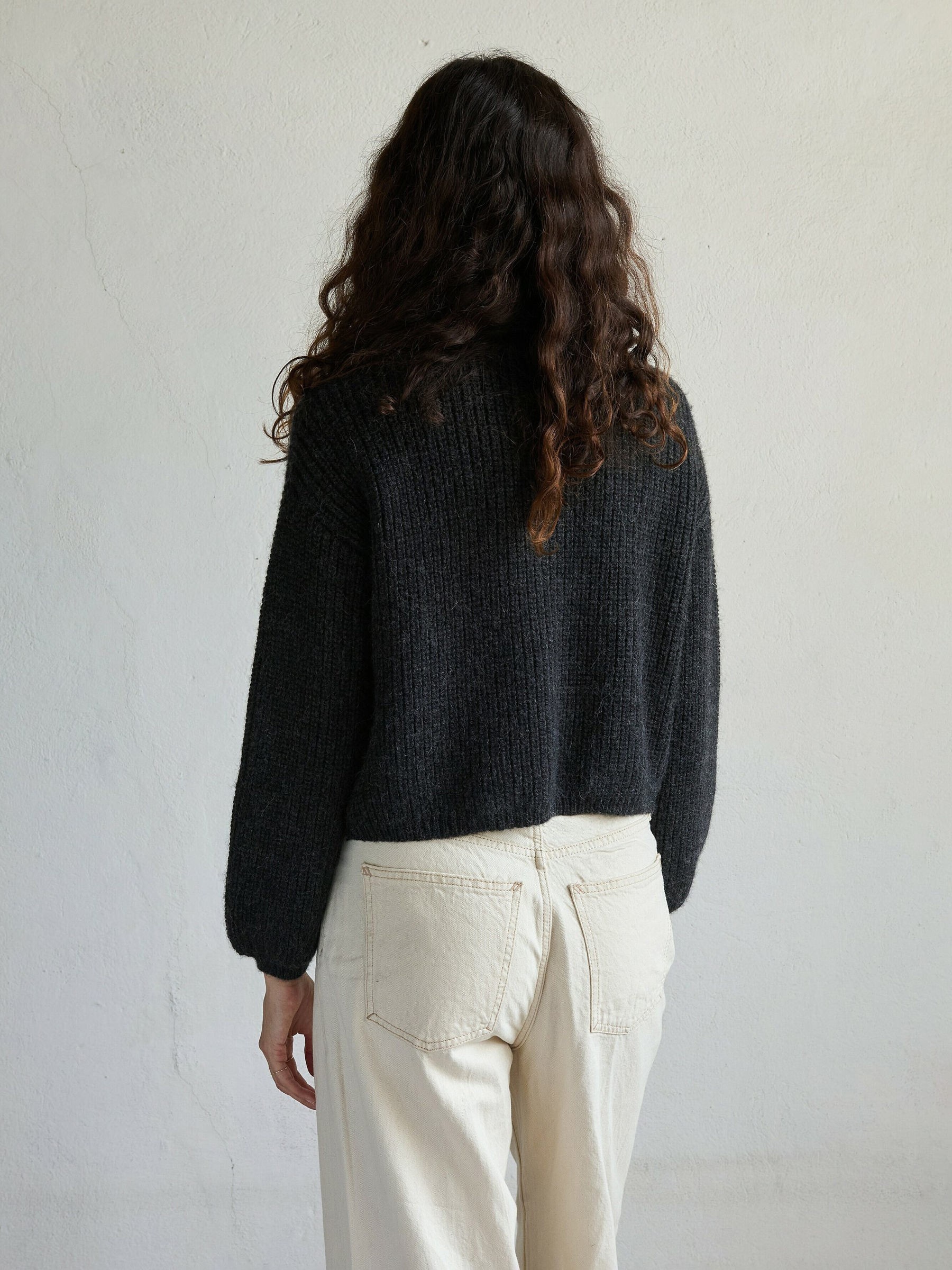Strickjacke Knit Cardigan Tosca anthracite Jungle Folk