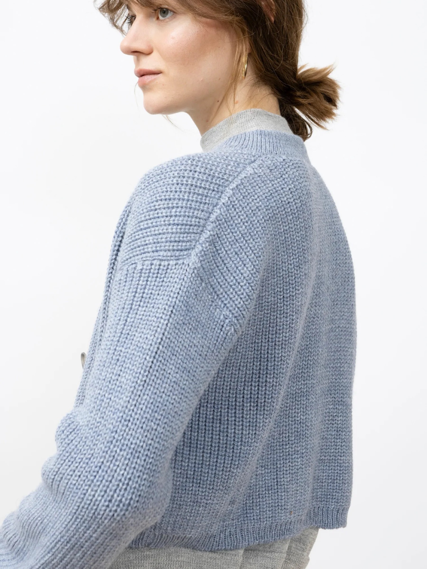 Strickjacke Knit Cardigan Tosca cloudy blue Jungle Folk