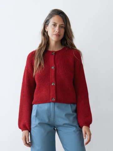 Strickjacke Knit Cardigan Tosca pomegranate Jungle Folk