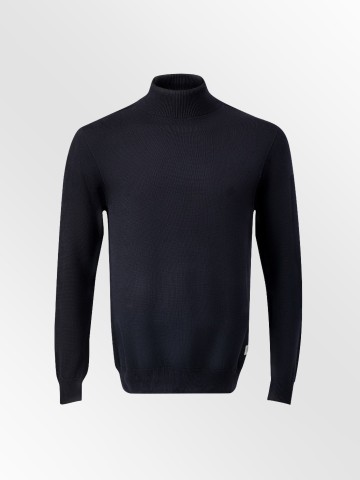 Strickpullover Turtle Neck Men black ZRCL