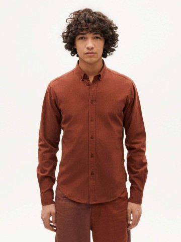 Hemd Ant Shirt brown microchecks Thinking Mu