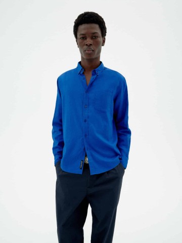 Hemd Ant Shirt indigo hemp Thinking Mu