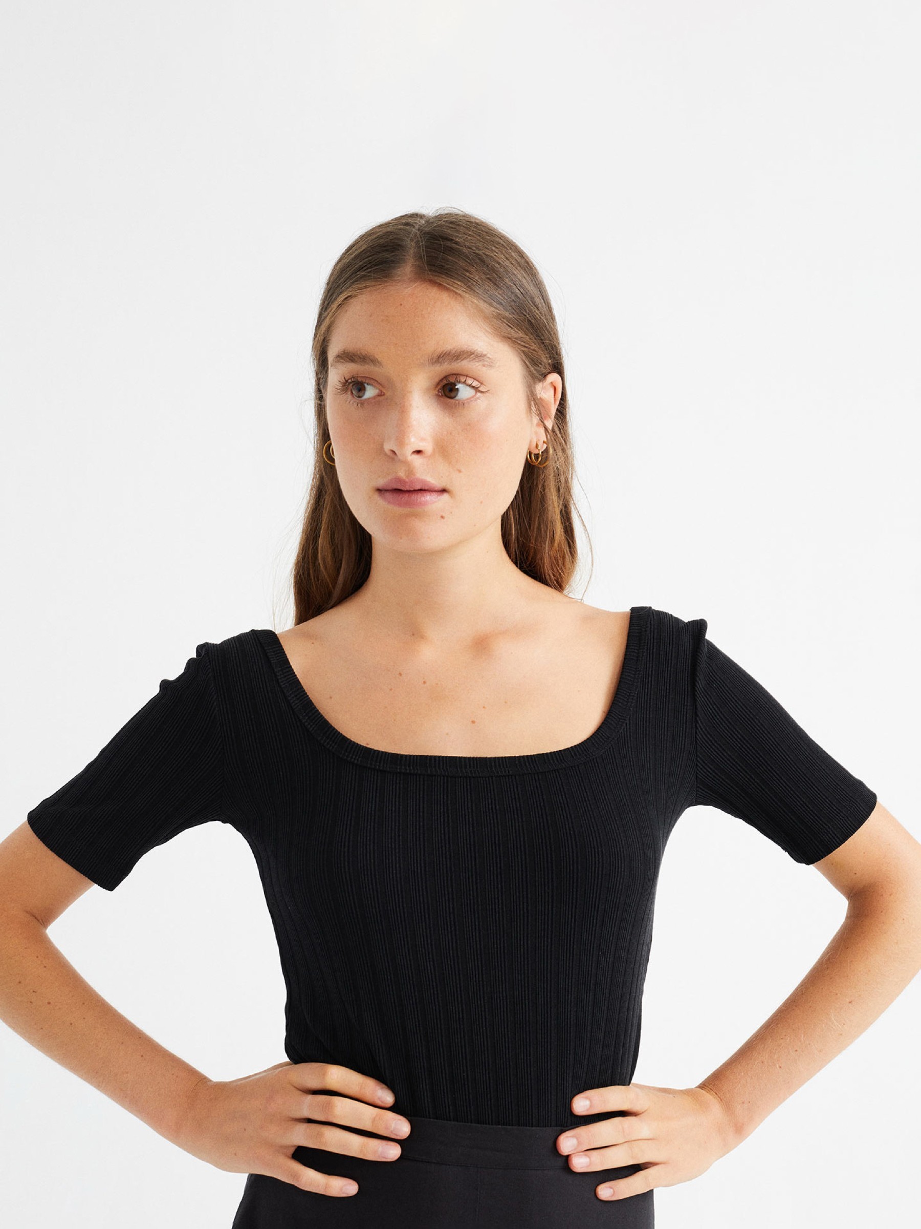 T-Shirt Trash Sunflower Top black Thinking Mu