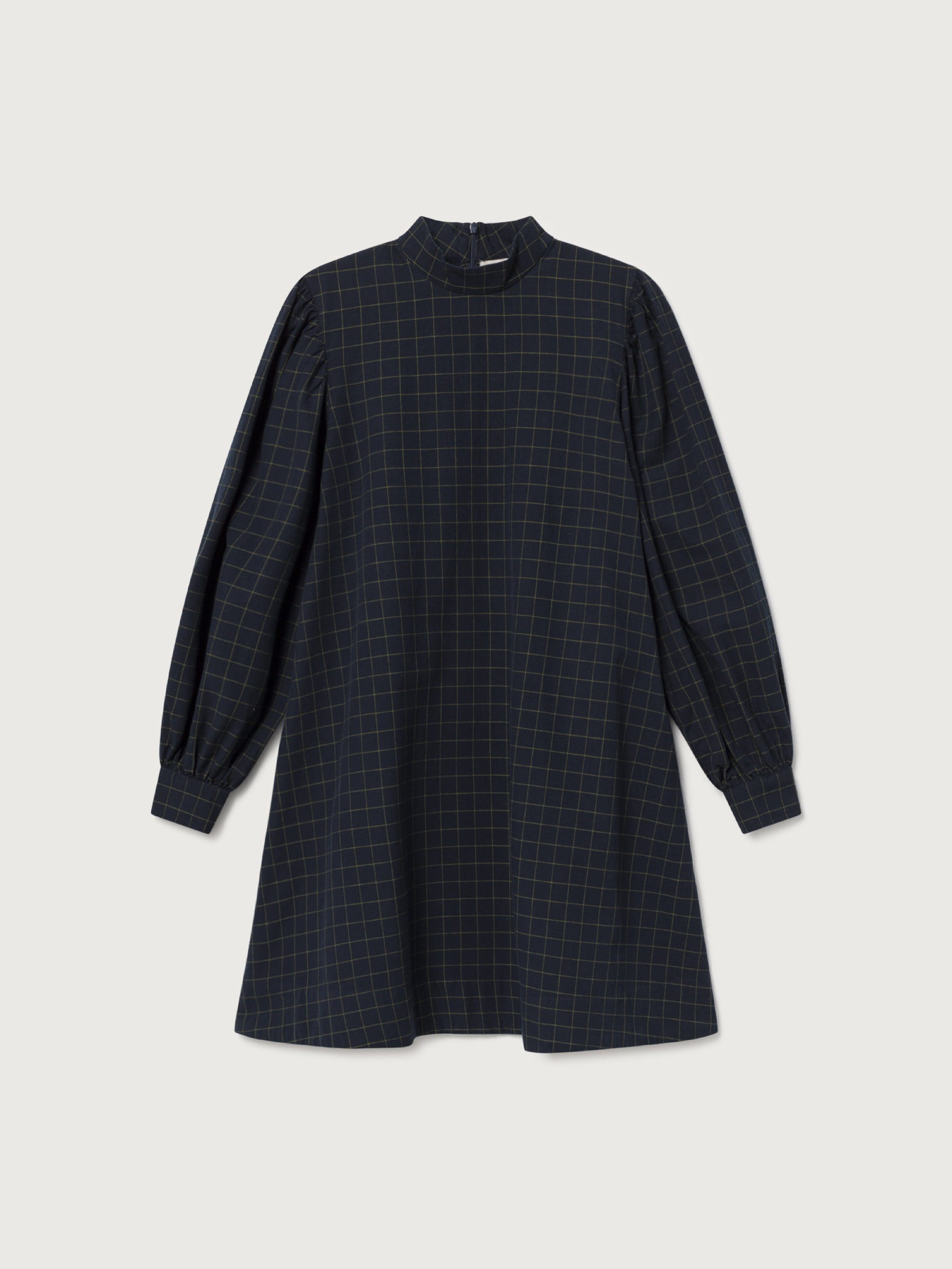 Kleid Flora Dress navy checks Thinking Mu