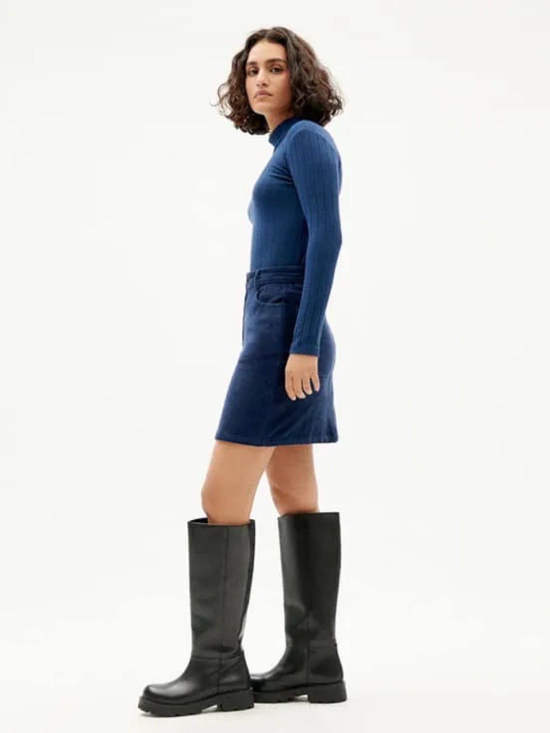 Longsleeve Trash Ellen Top navy Thinking Mu