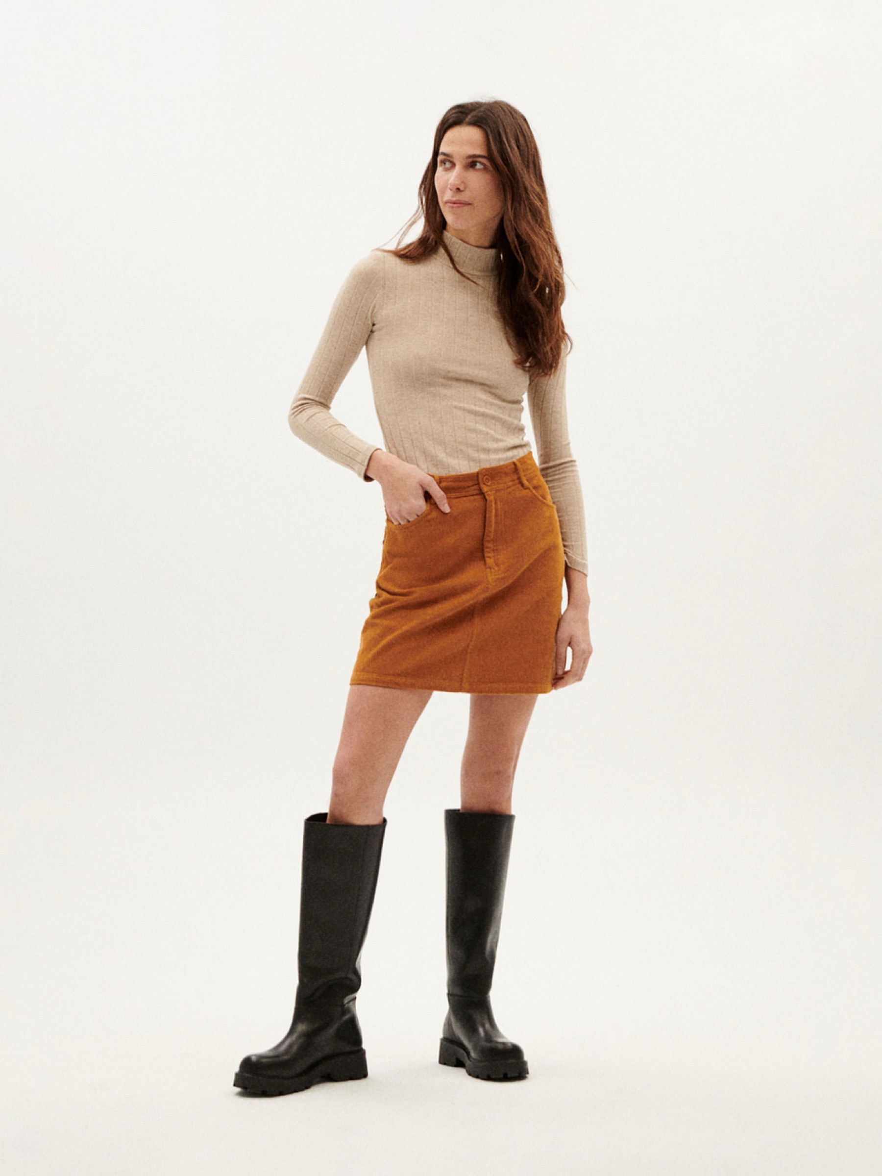 Longsleeve Trash Ellen Top taupe Thinking Mu