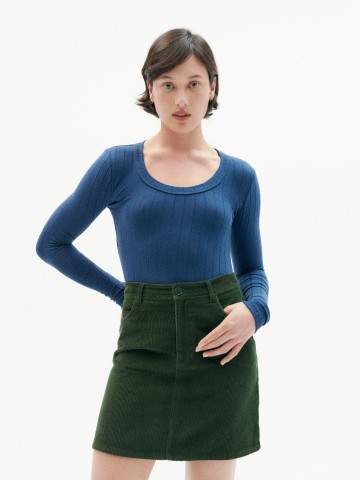 Longsleeve Trash Casilda Top navy Thinking Mu