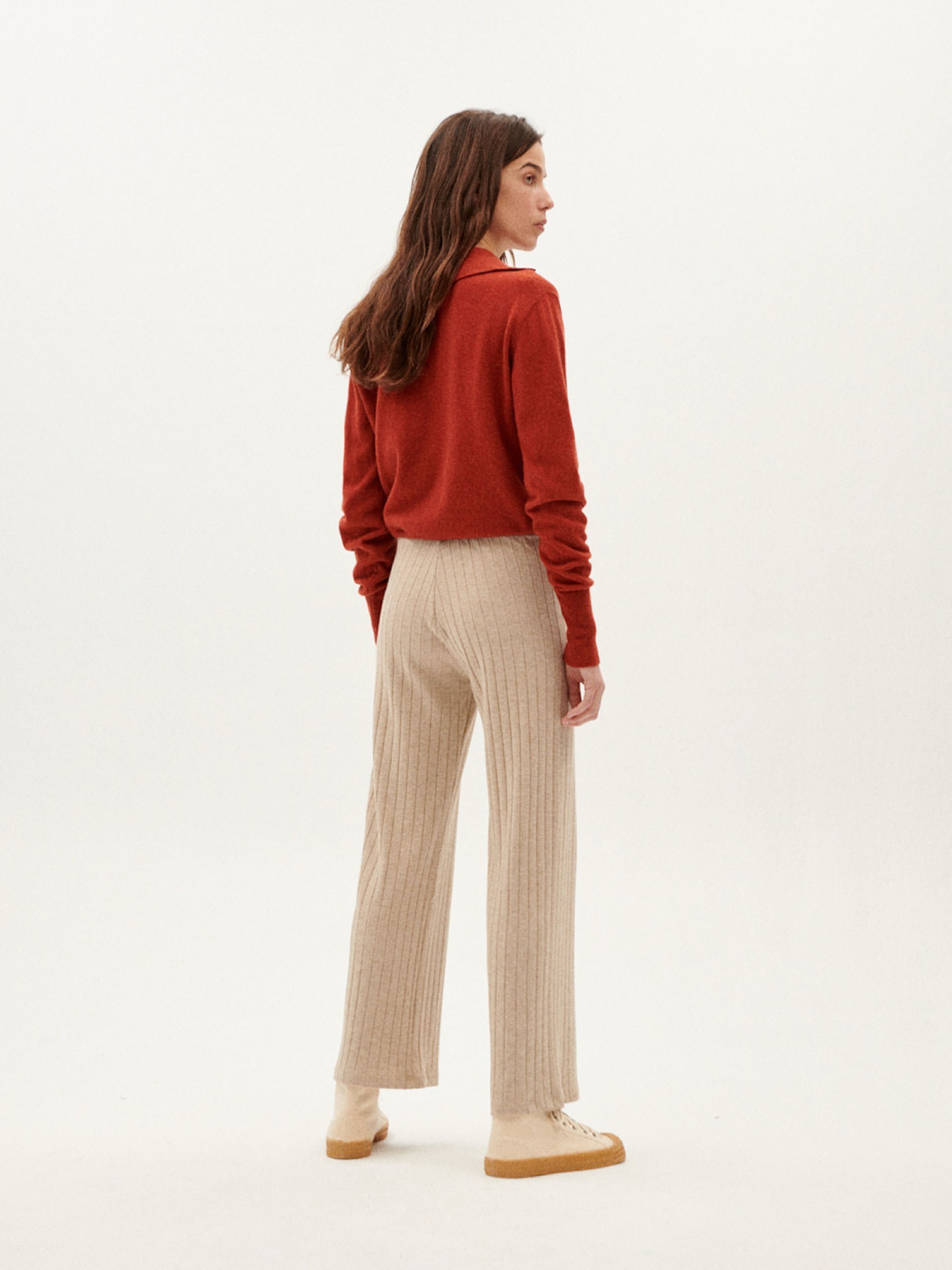 Hose Trash Dalia Pants taupe Thinking Mu