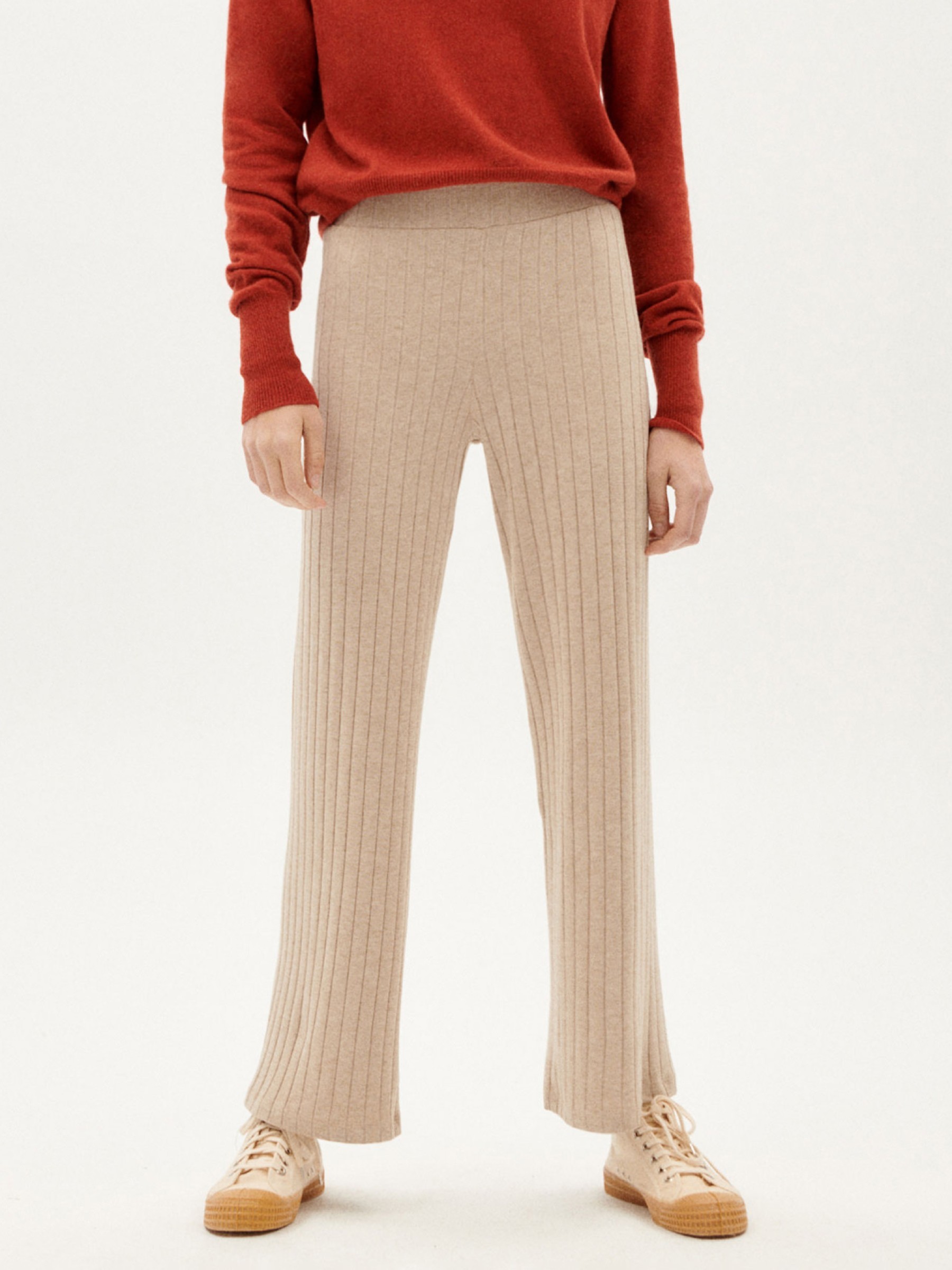 Hose Trash Dalia Pants taupe Thinking Mu
