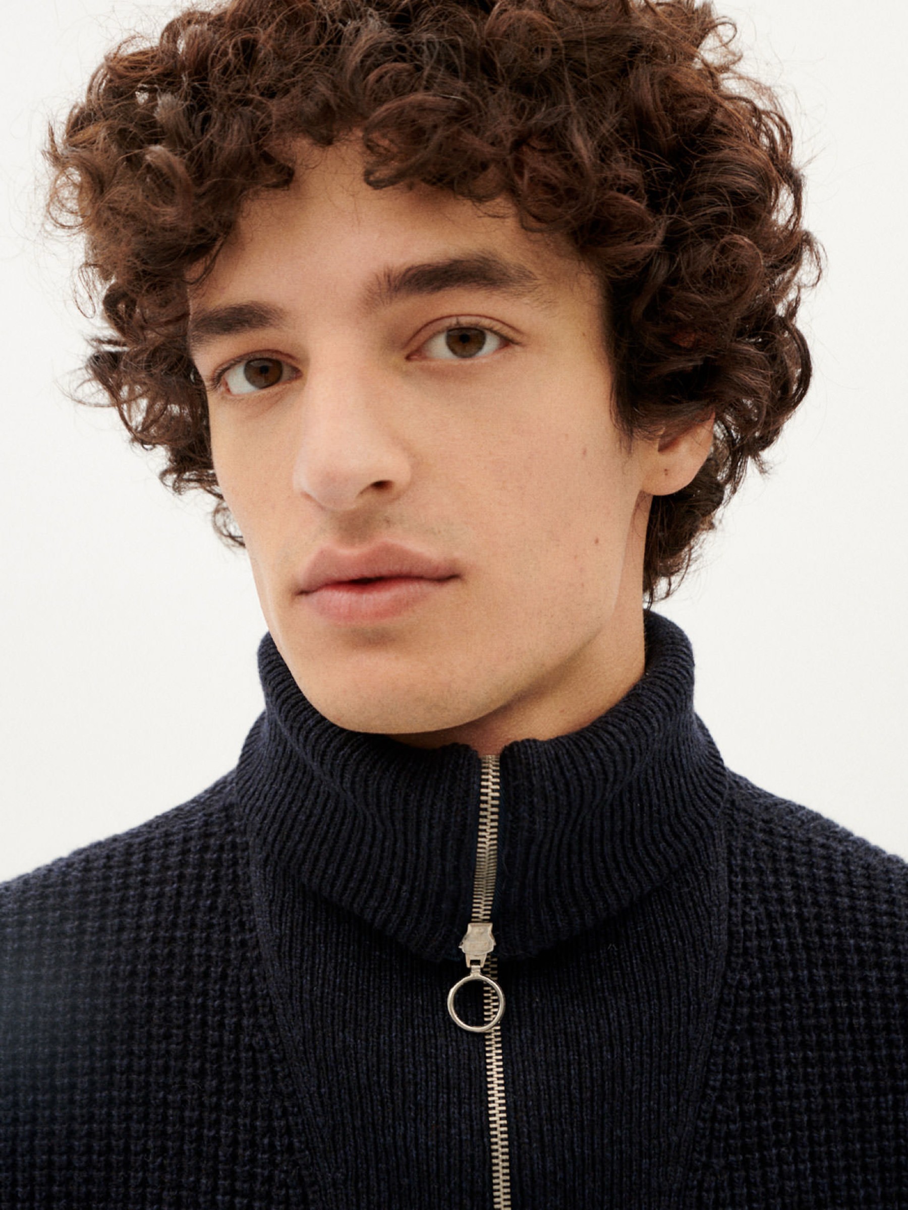 Pullover Helio Knitted Sweater navy Thinking Mu