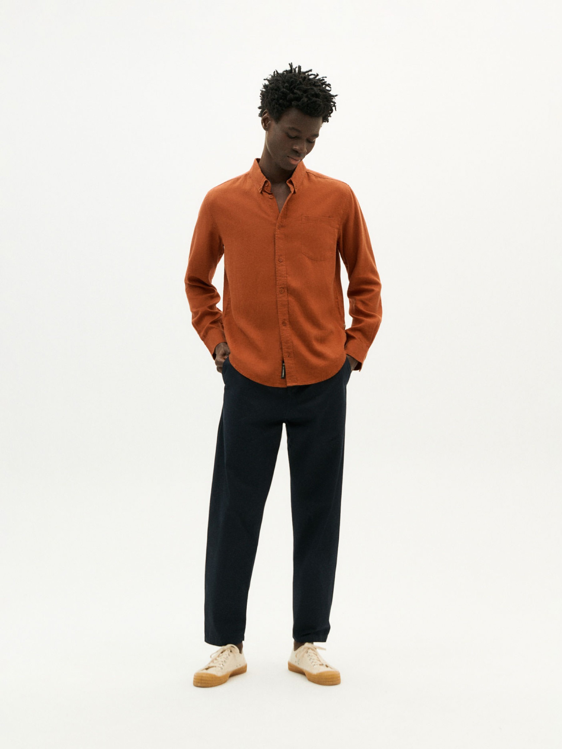 Hose Light Moero Pants navy Thinking Mu