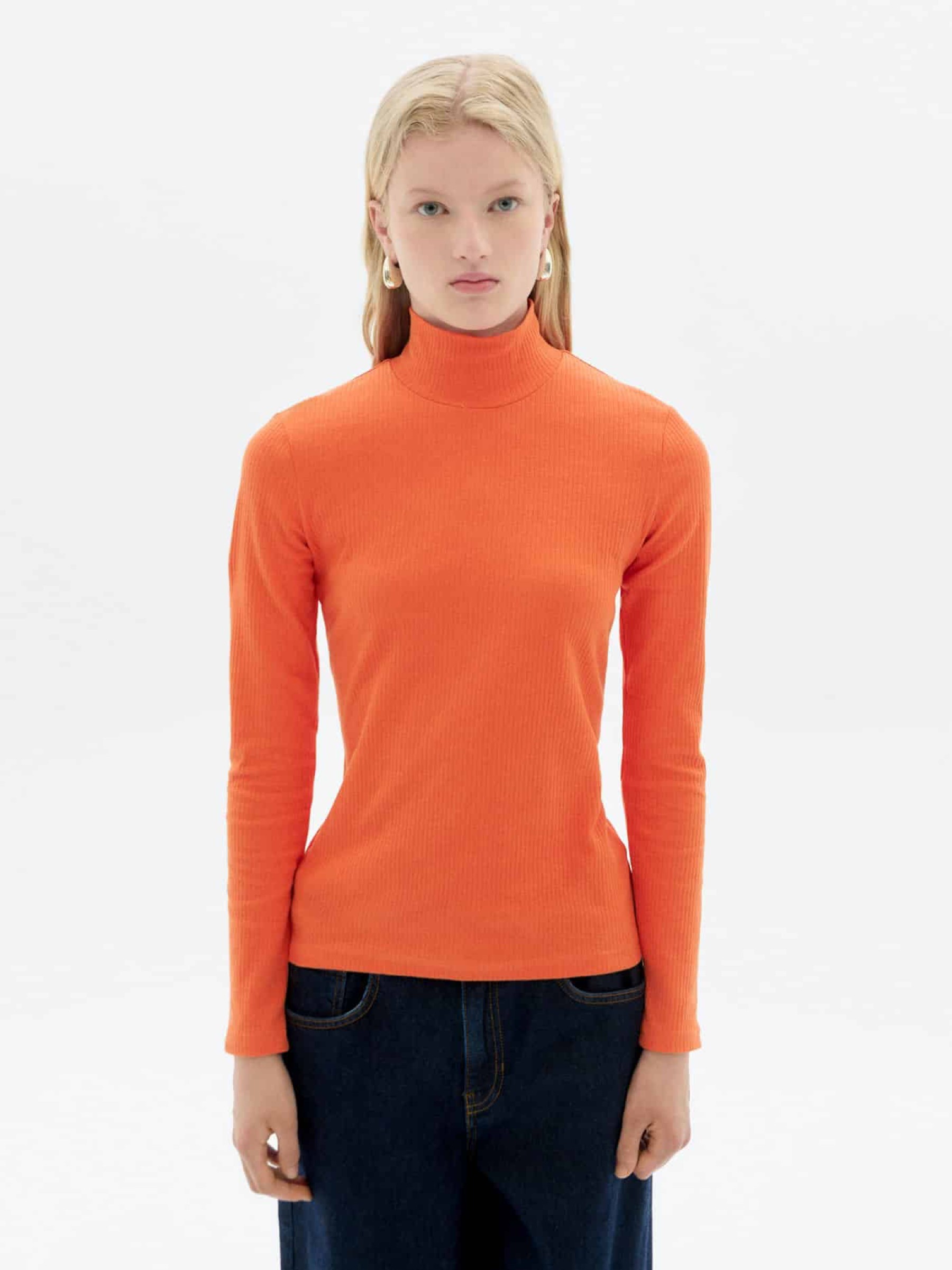 Longsleeve Aine Top apricot hemp Thinking Mu