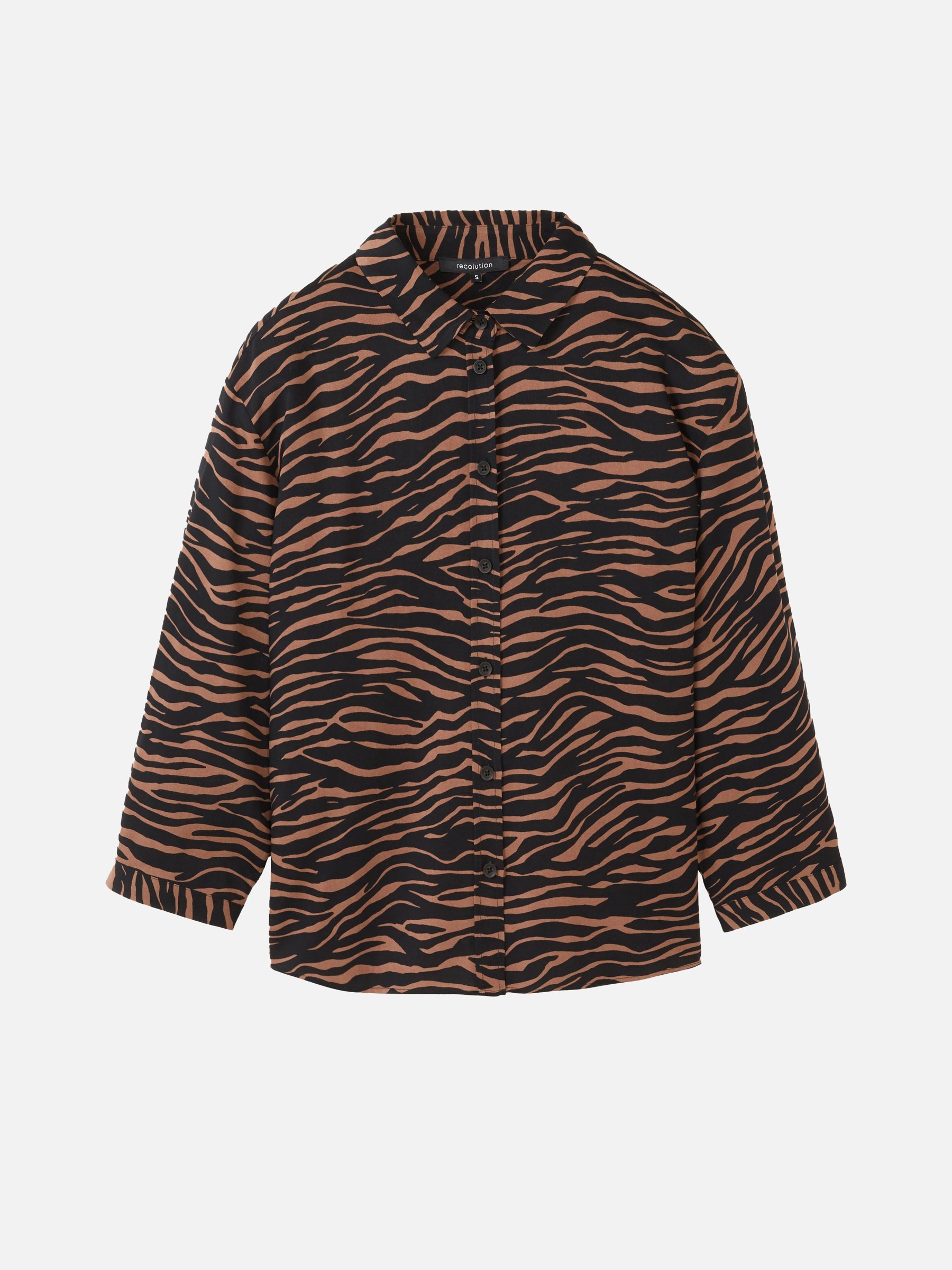 Bluse Cypress Zebra cognac brown Recolution