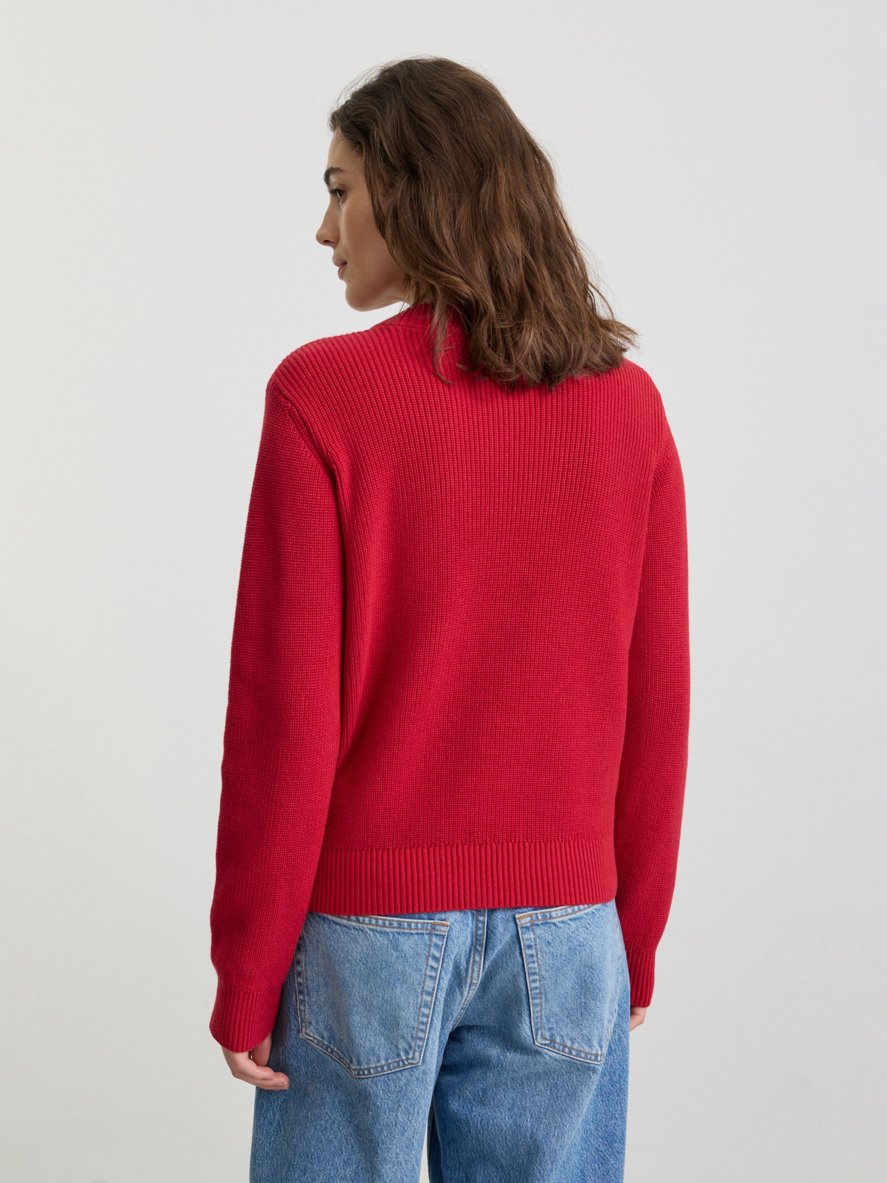 Pullover Longan signal red Recolution