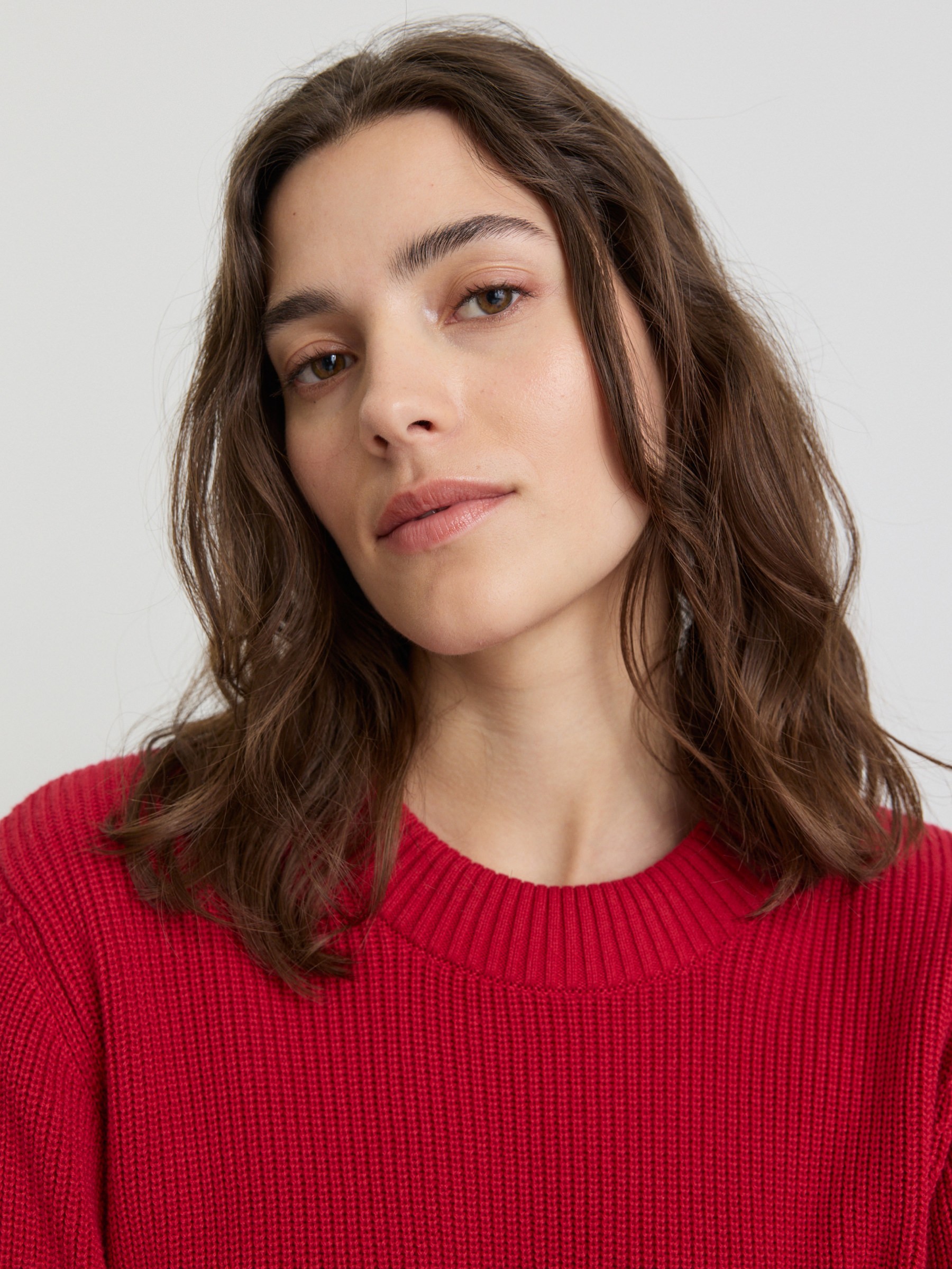 Pullover Longan signal red Recolution