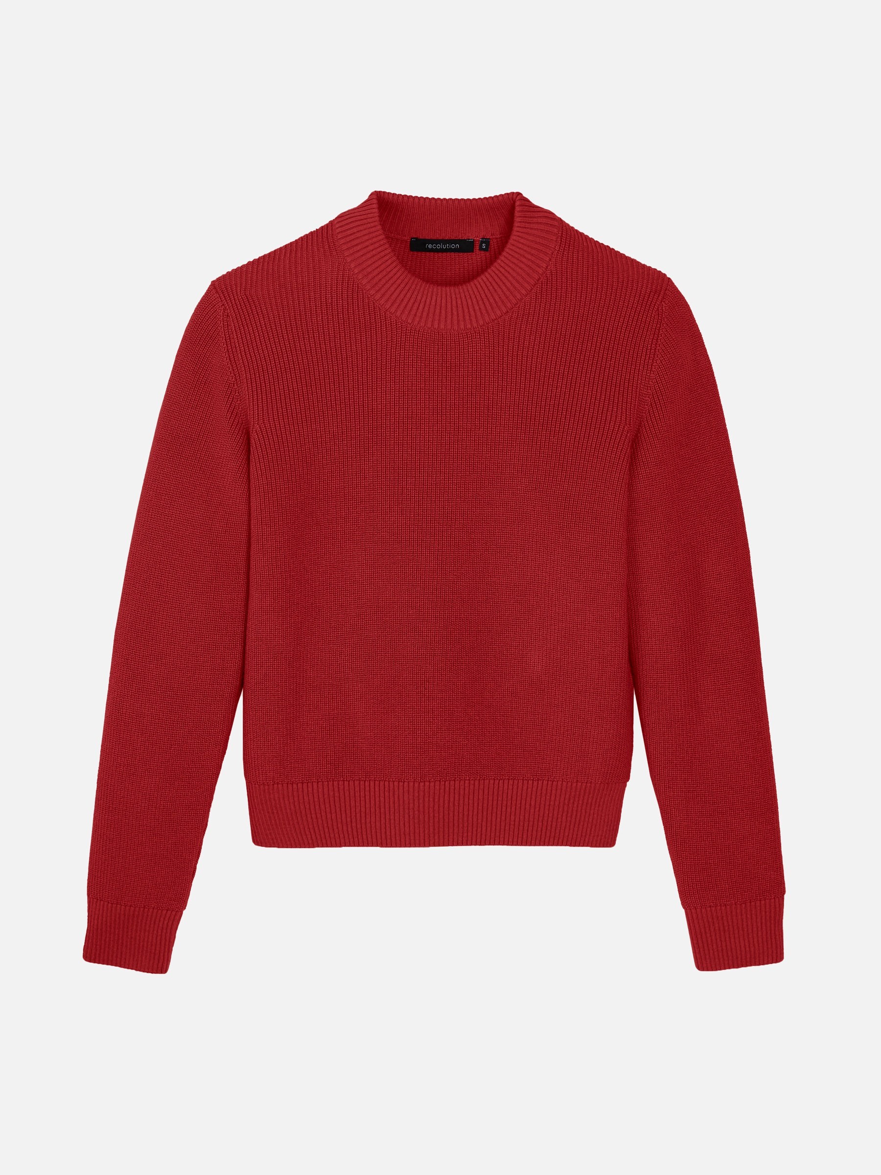 Pullover Longan signal red Recolution
