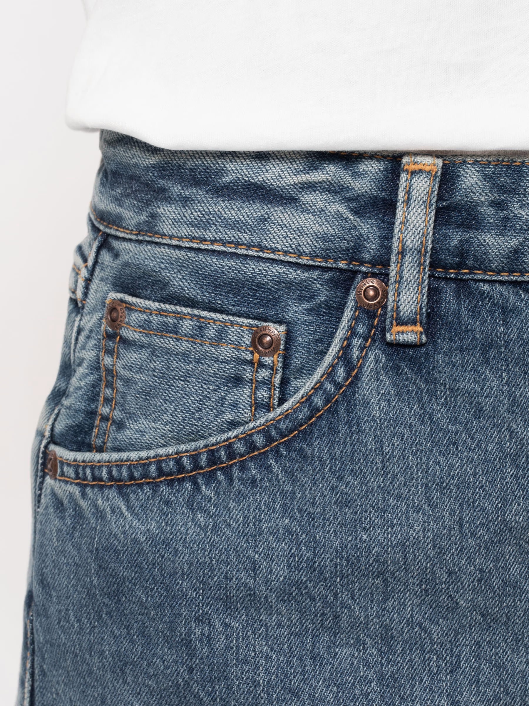 Jeanshose Frida Shorts friendly blue denim Nudie Jeans