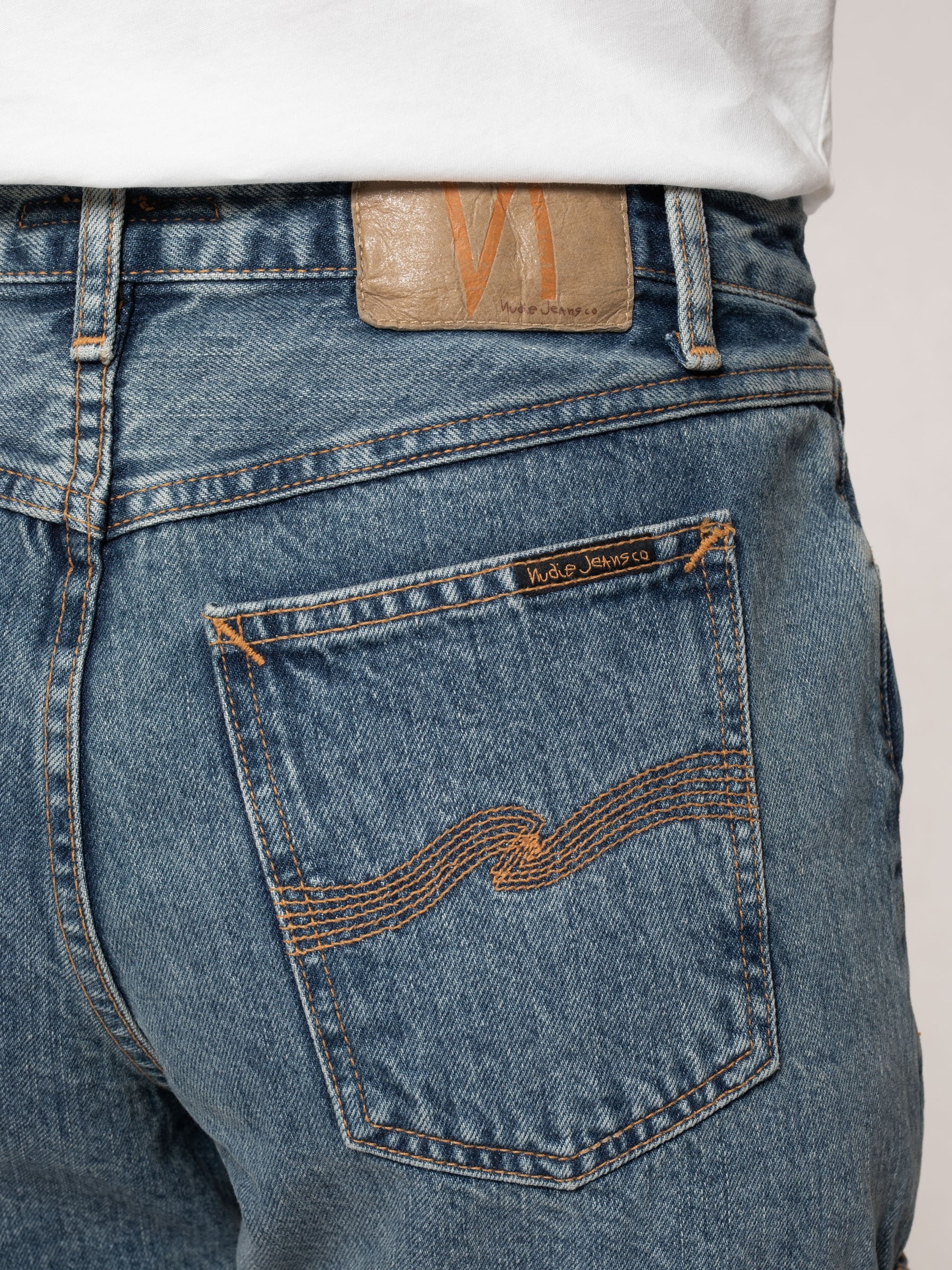 Jeanshose Frida Shorts friendly blue denim Nudie Jeans