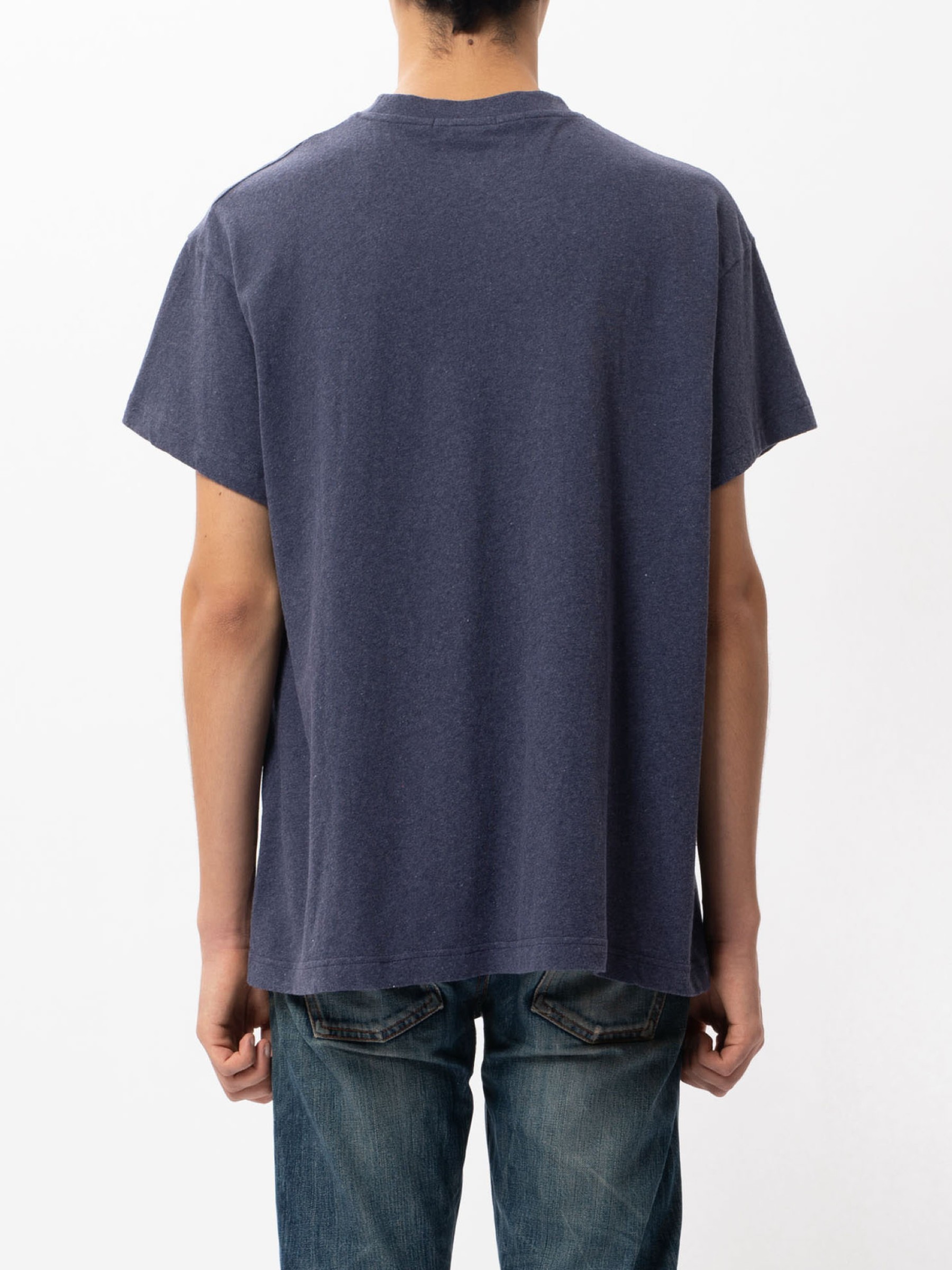 T-Shirt Milton Recycled bluemelange Nudie Jeans