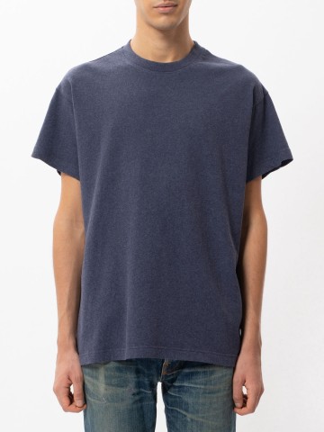 T-Shirt Milton Recycled bluemelange Nudie Jeans