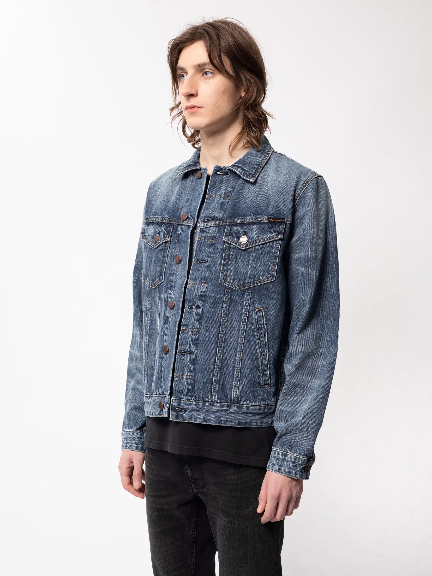 Jeansjacke Bobby Denim blue tribe Nudie Jeans