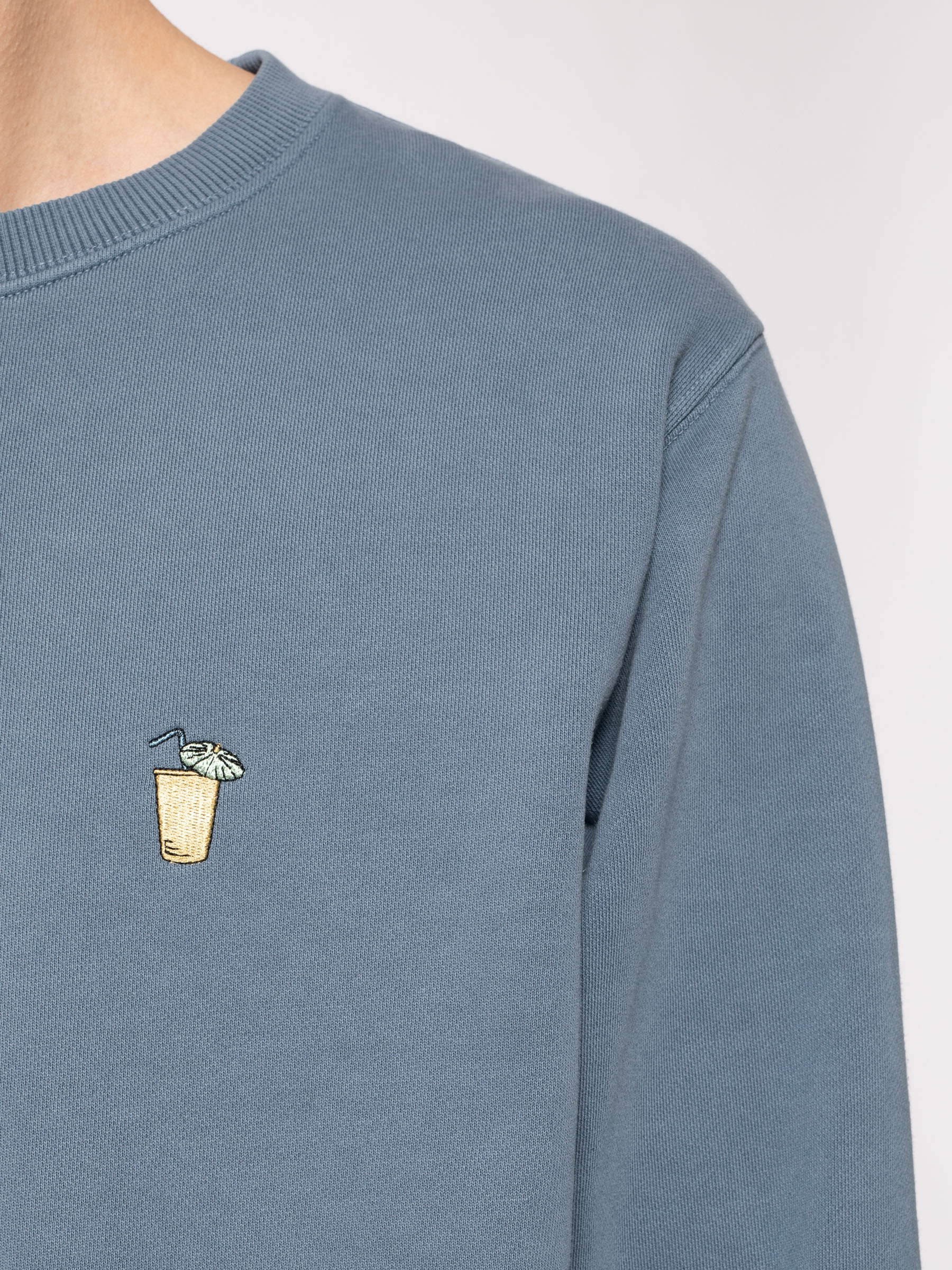 Pullover Lasse Pina Colada 50s blue Nudie Jeans