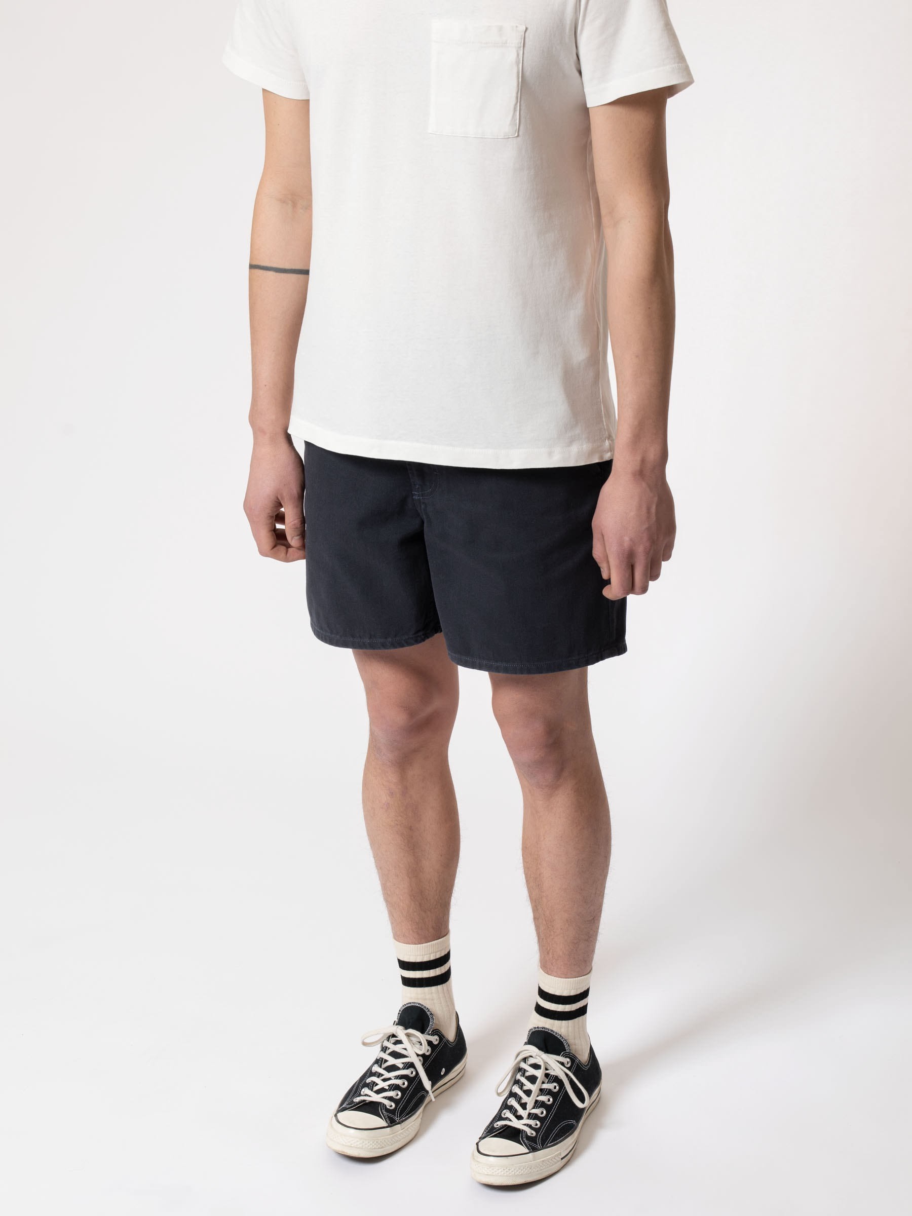 Kurze Hose Luke Shorts Solid navy Nudie Jeans