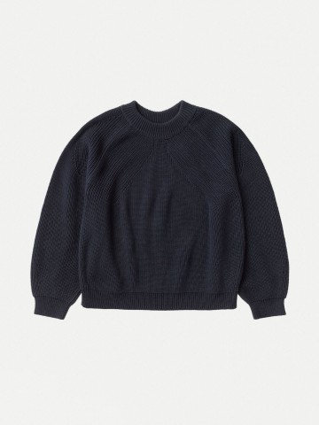 Pullover Fia Ribbed Sweater navy Nudie Jeans