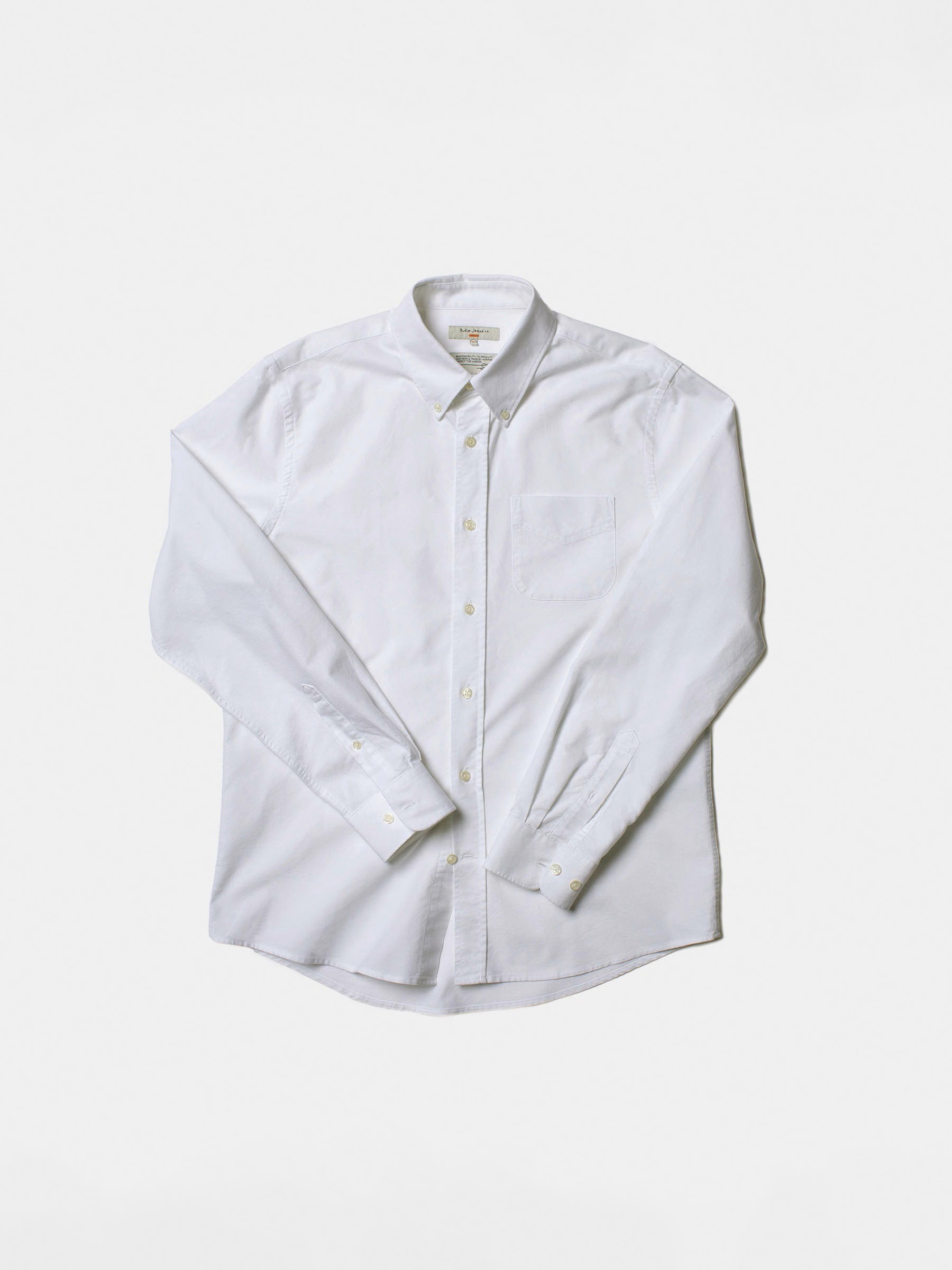 Hemd John Button Down Oxford offwhite Nudie Jeans
