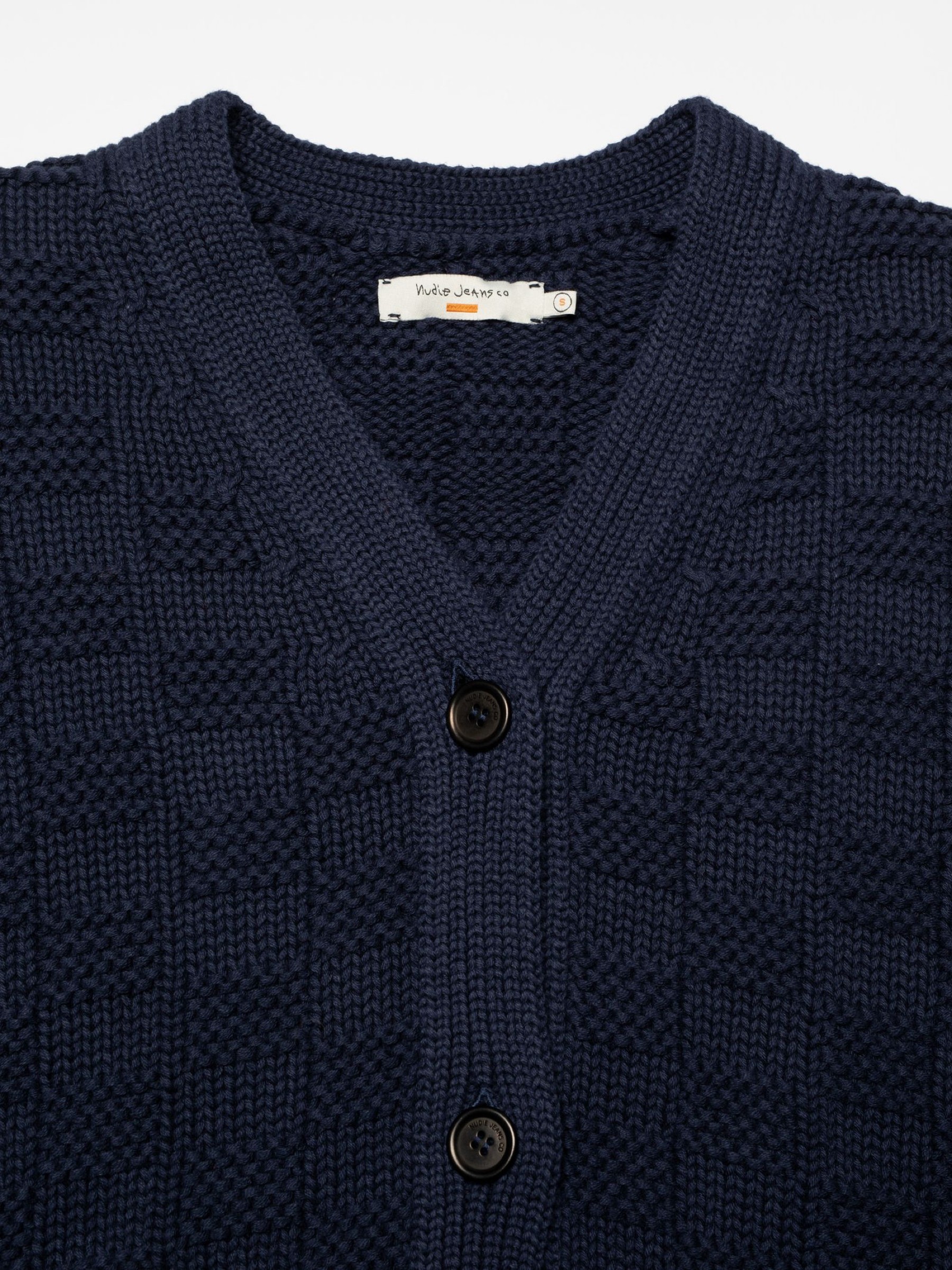 Strickjacke Karla Knitted Cardigan blueberry Nudie Jeans