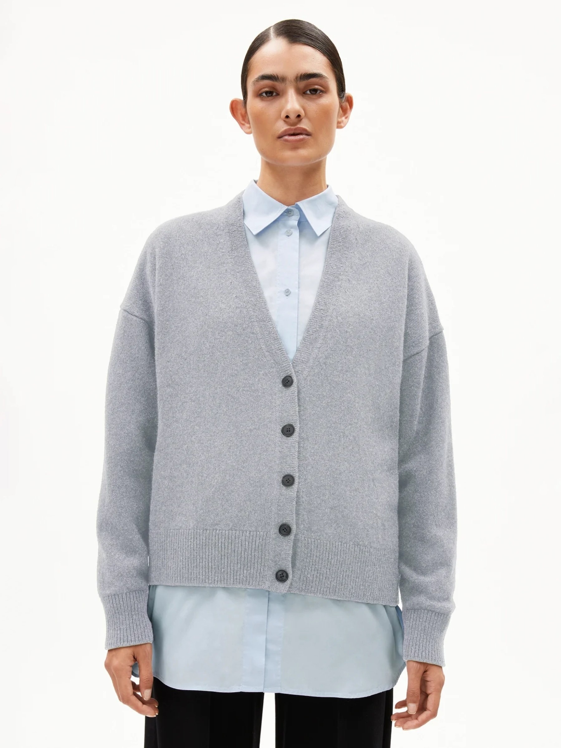 Cardigan Kaaja silver melange Armedangels