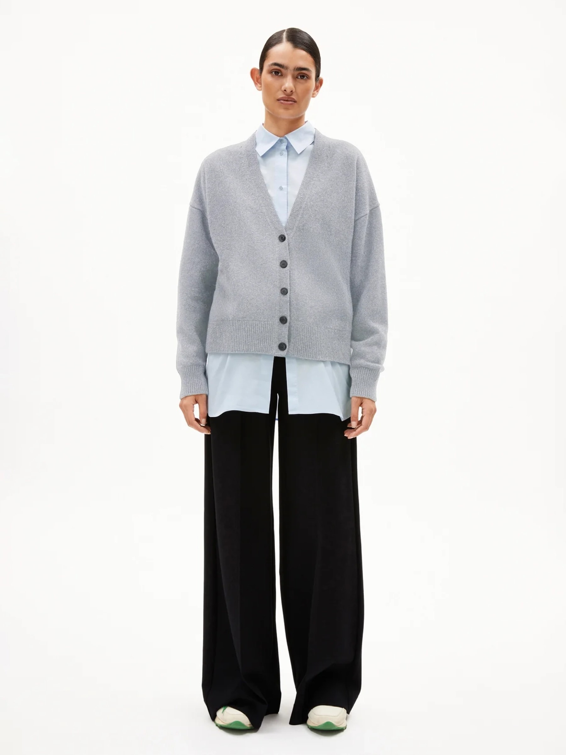 Cardigan Kaaja silver melange Armedangels