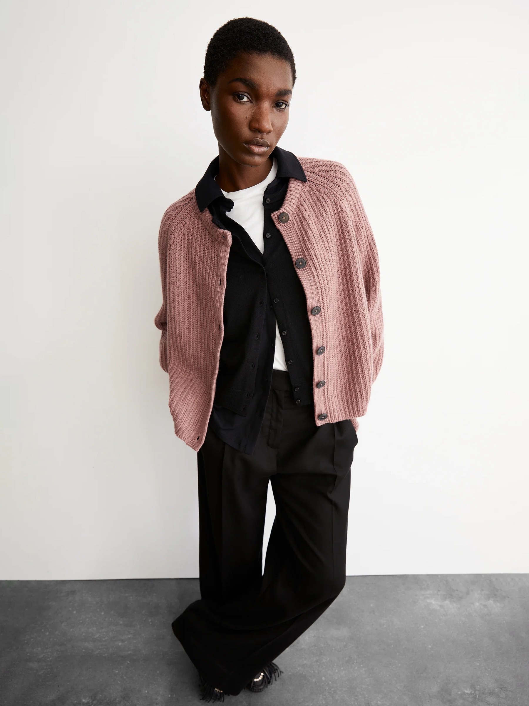 Cardigan Selmaa light berry Armedangels