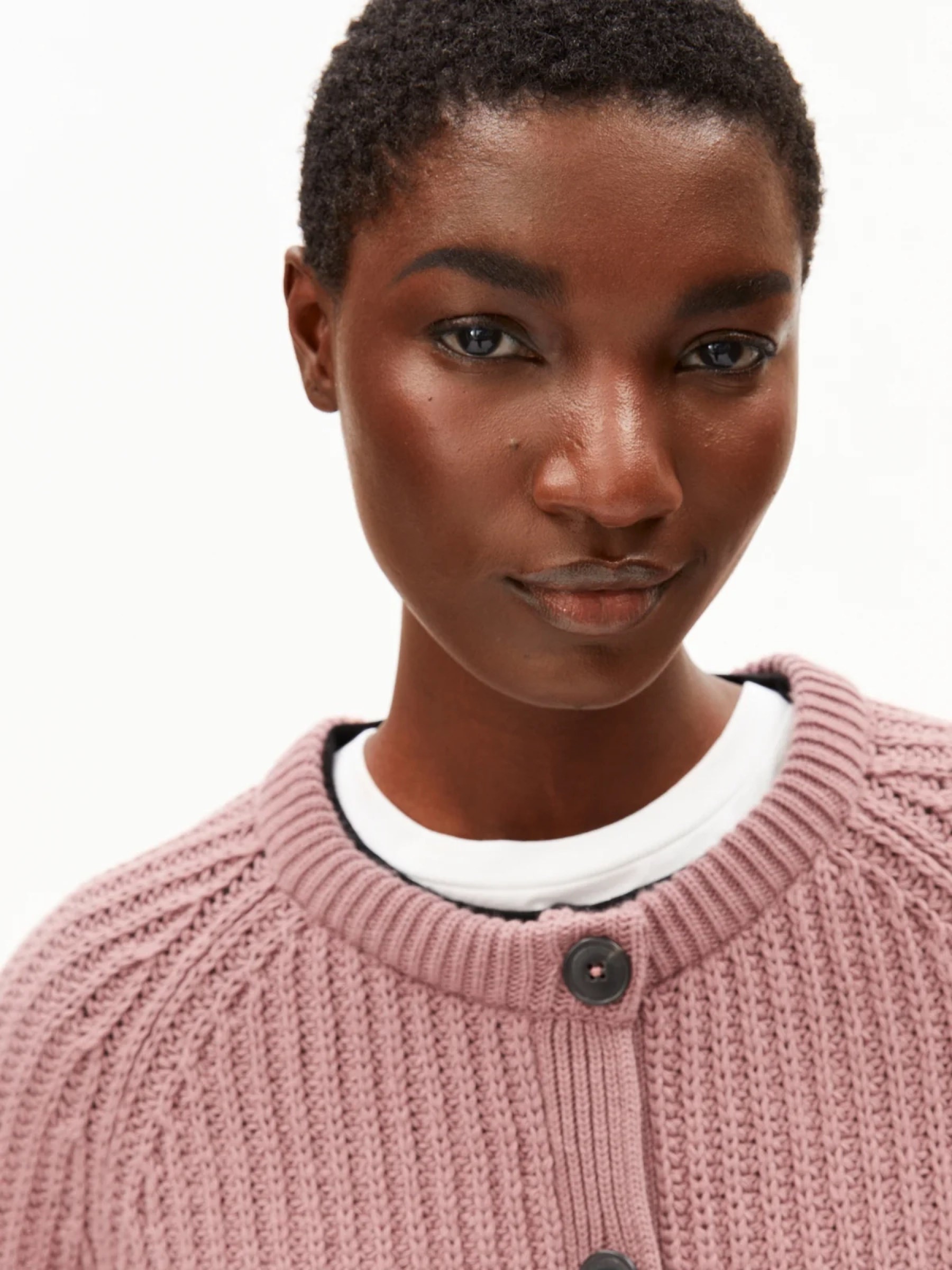 Cardigan Selmaa light berry Armedangels