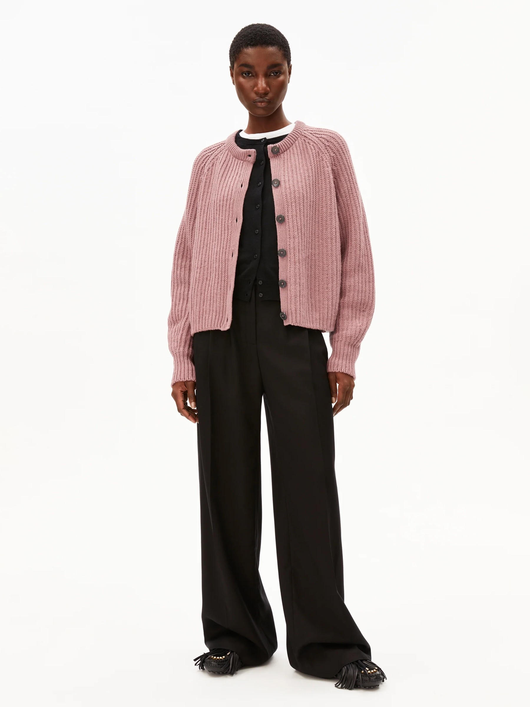 Cardigan Selmaa light berry Armedangels