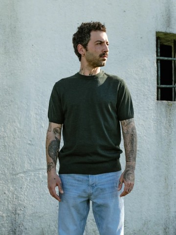 T-Shirt Merino Folha moss Carpasus T-Shirt Merino Folha moss Carpasus