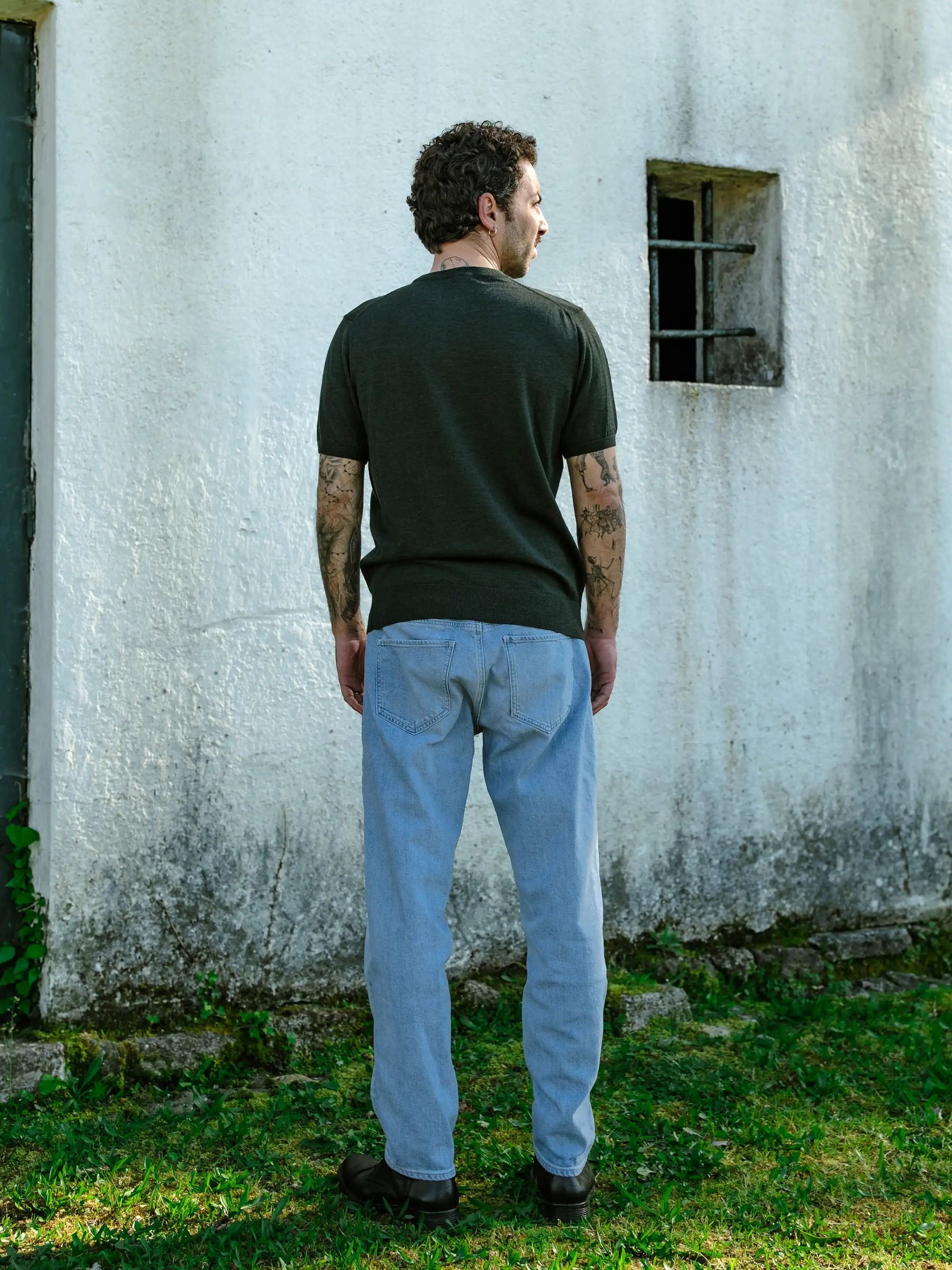 T-Shirt Merino Folha moss Carpasus