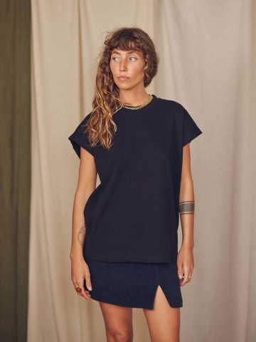 T-Shirt Basic Tee black Cossac
