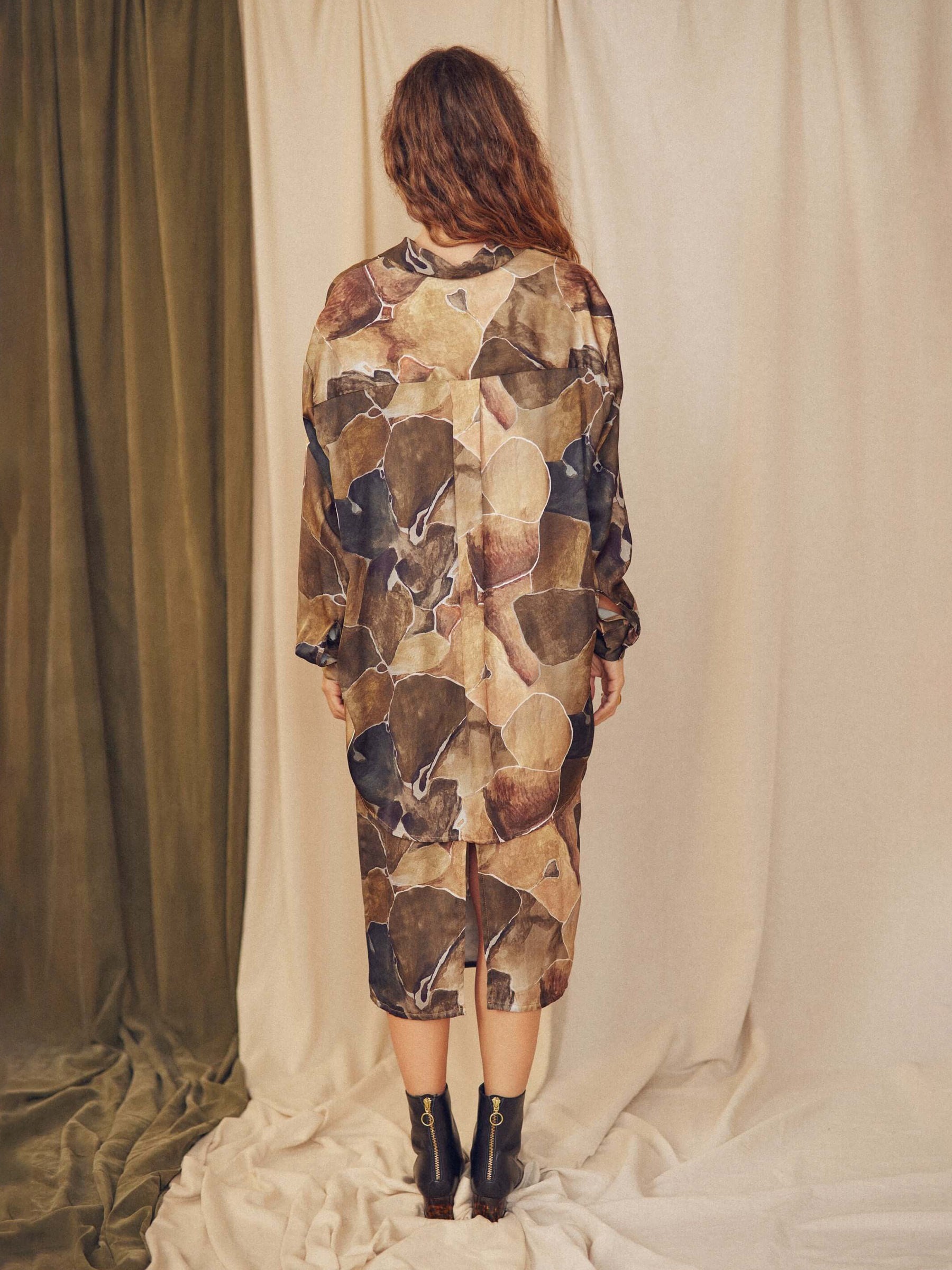 Bluse Wide Shirt print Cossac