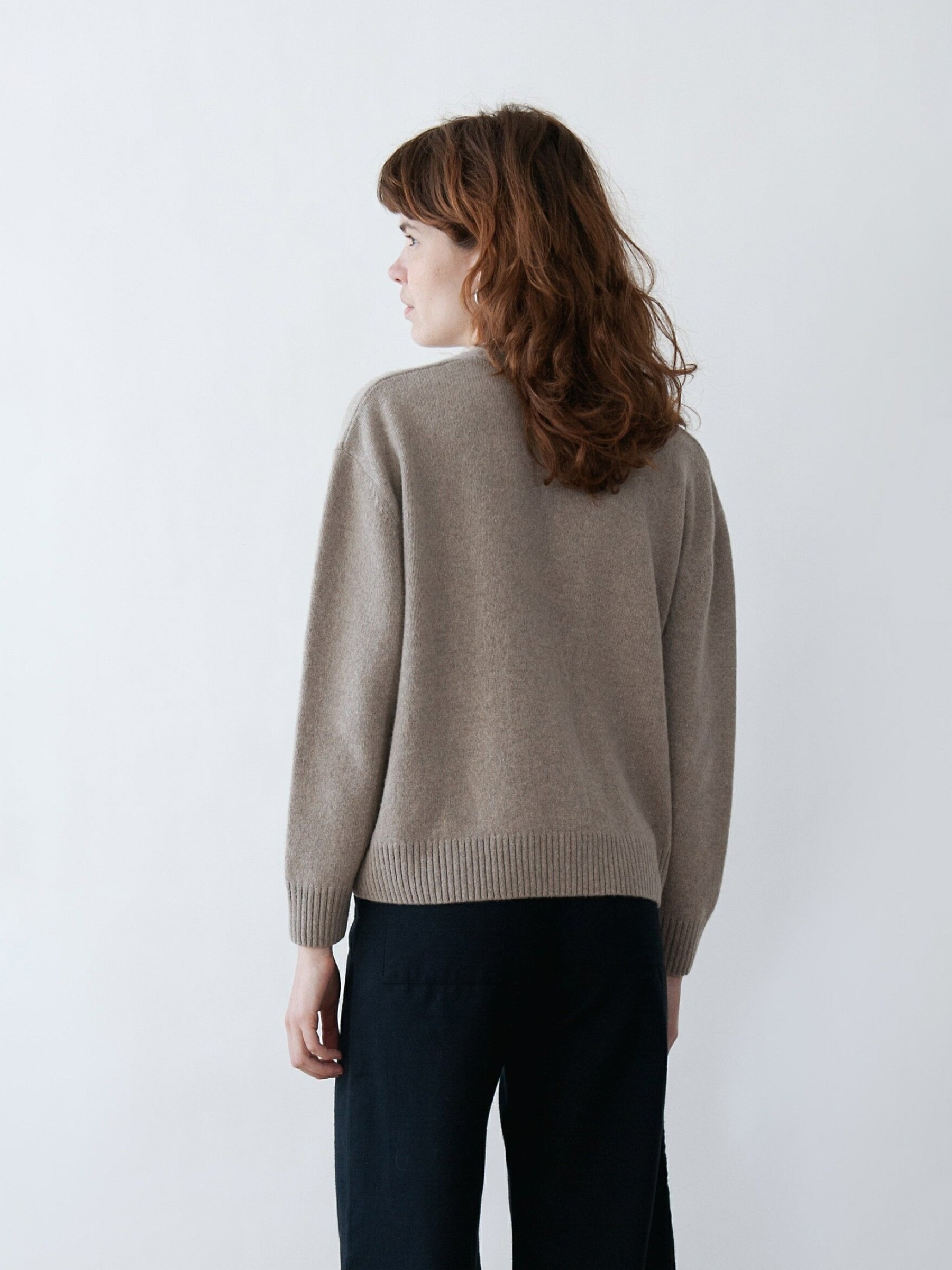 Strickjacke Giorgia Cardigan Rec Cashmere greige Jungle Folk