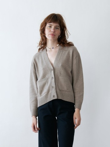 Strickjacke Giorgia Cardigan Rec Cashmere greige Jungle Folk