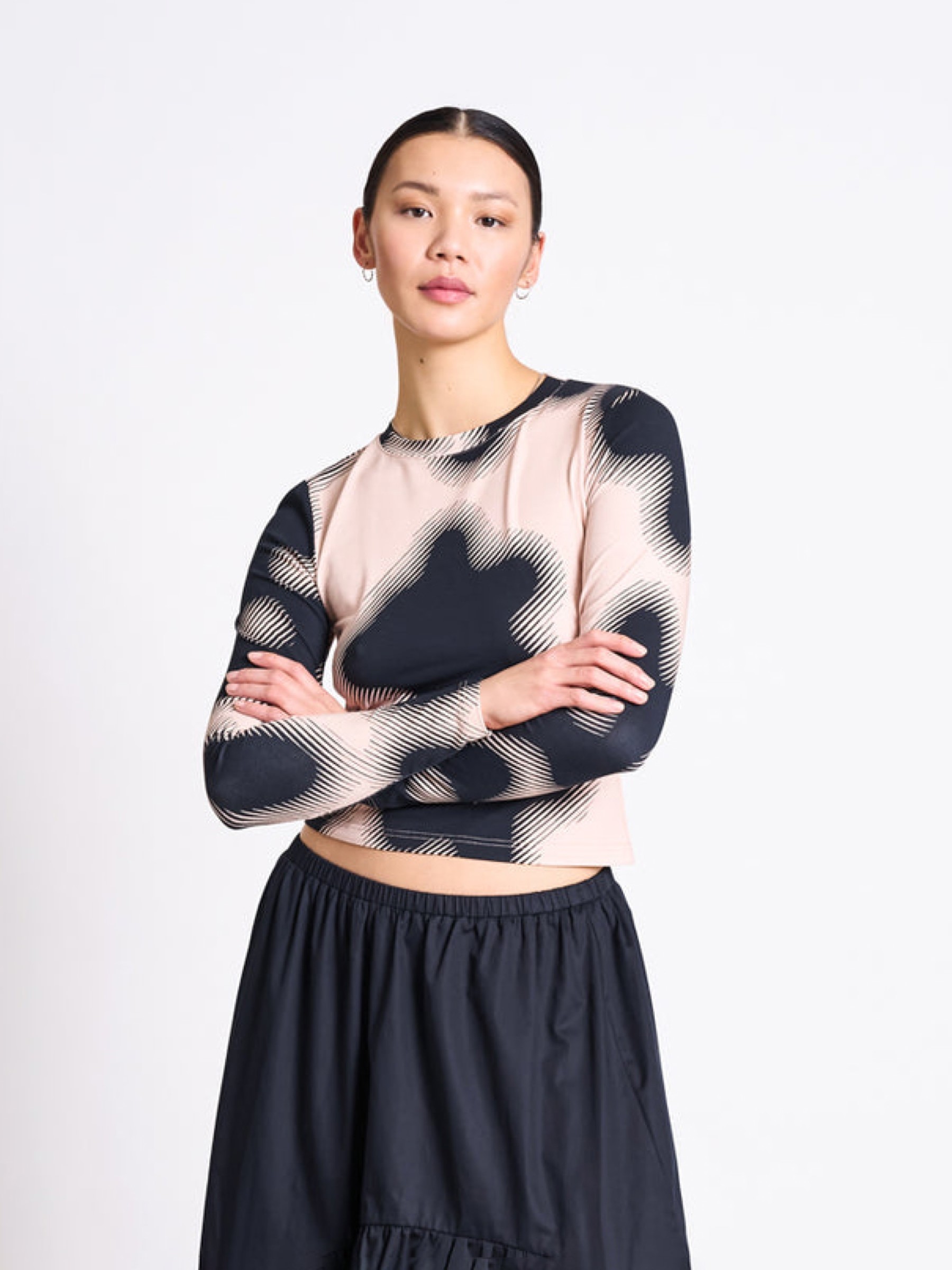 Longsleeve Barid digital flower print Jan 'n June