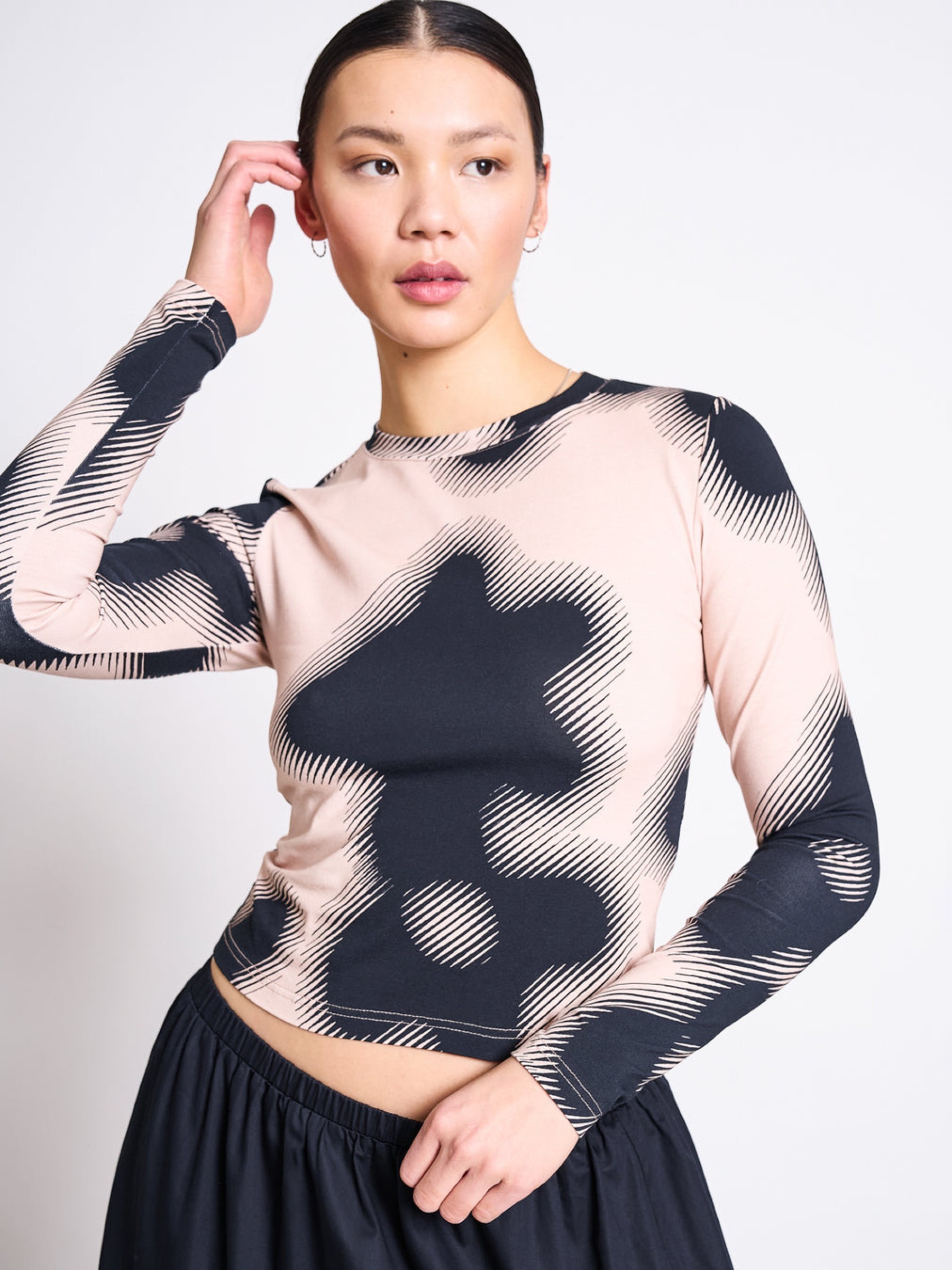 Longsleeve Barid digital flower print Jan 'n June