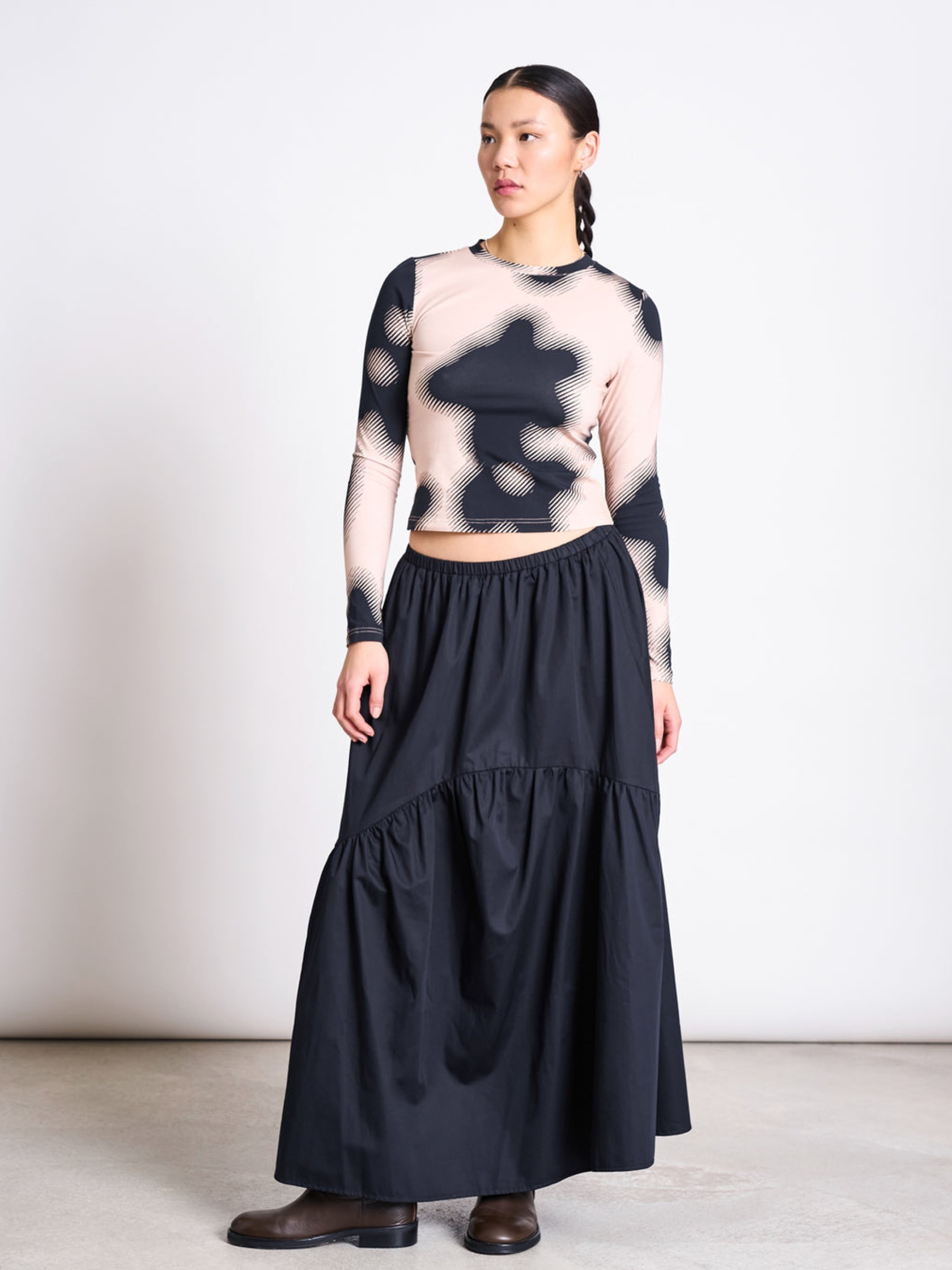 Longsleeve Barid digital flower print Jan 'n June