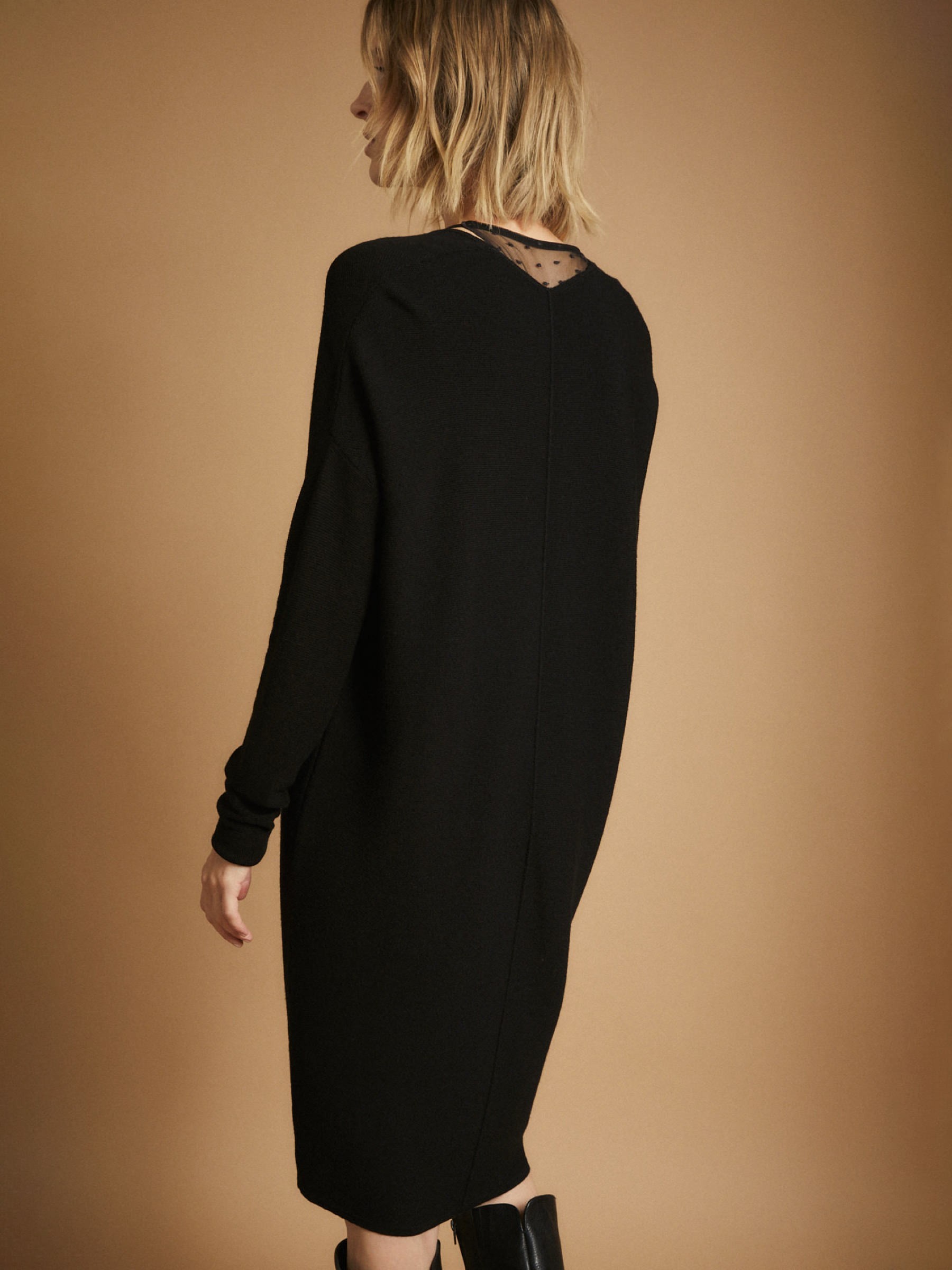 Strickkleid black Lanius