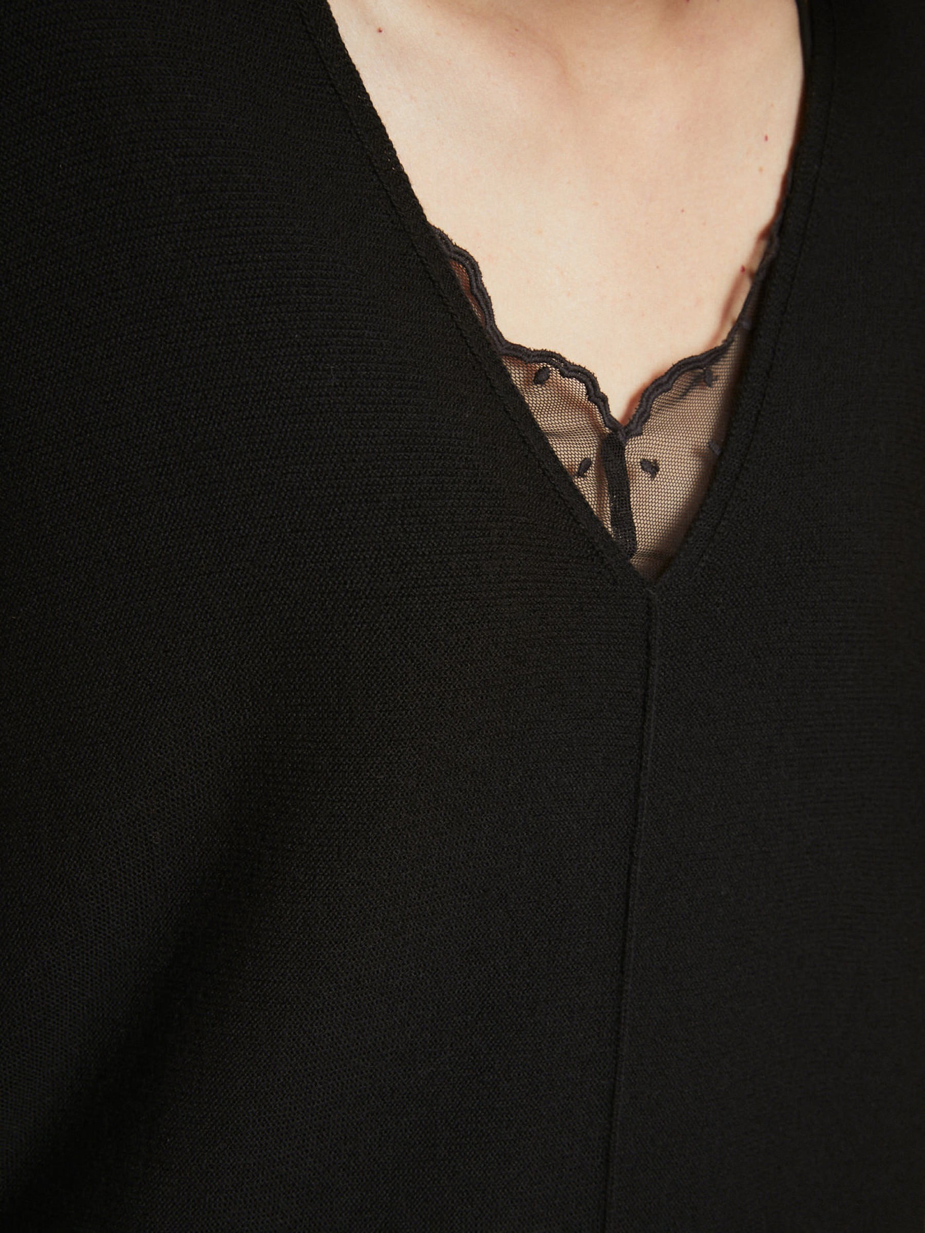 Strickkleid black Lanius